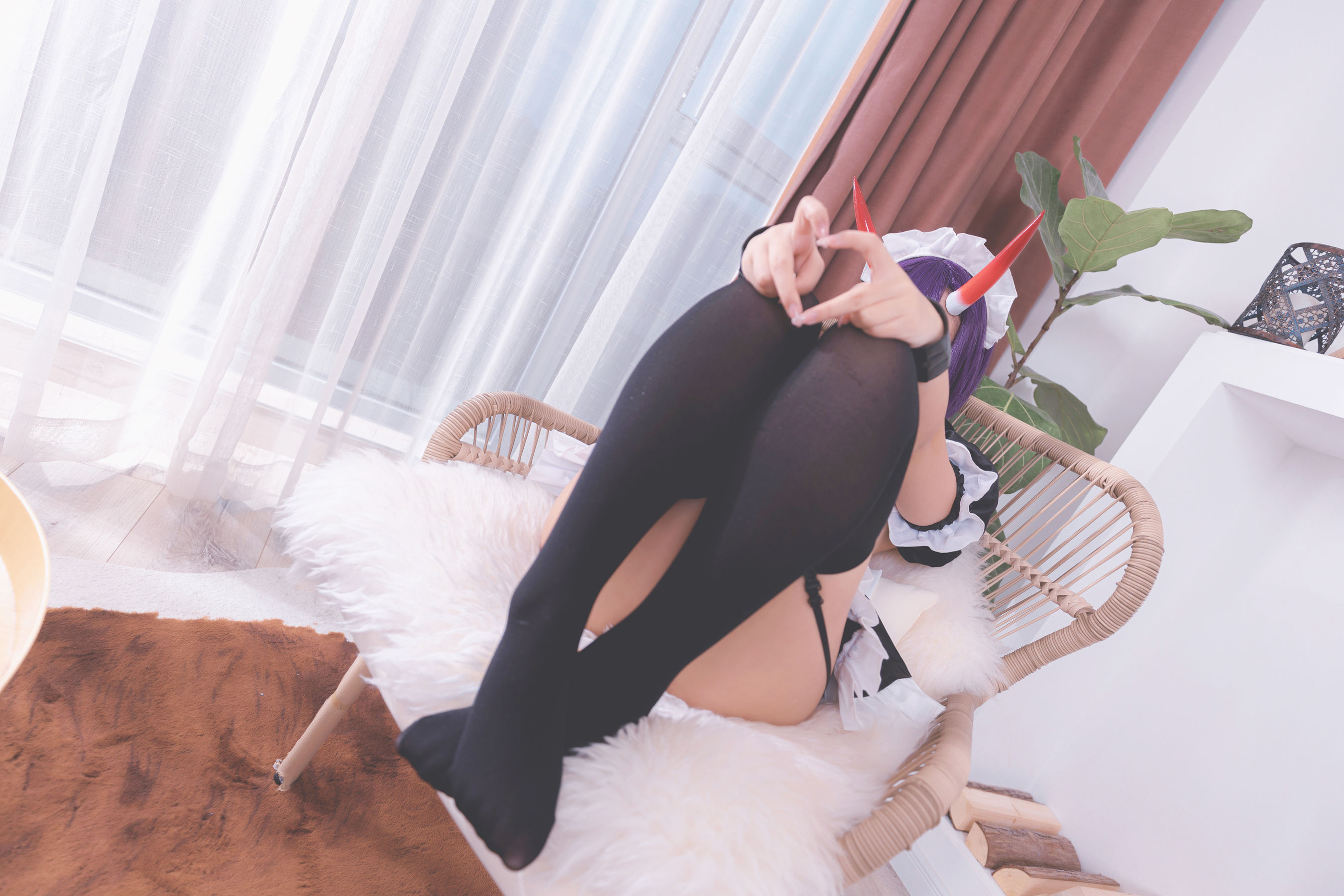 [COS福利] 萝莉神楽板真冬之果実の酒気-酒吞cos