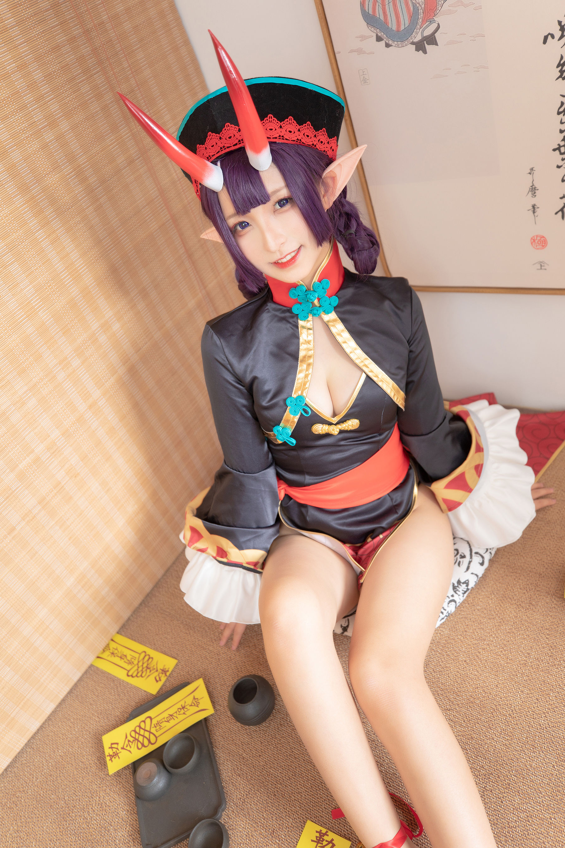 [COS福利] 萝莉神楽板真冬之果実の酒気-酒吞cos
