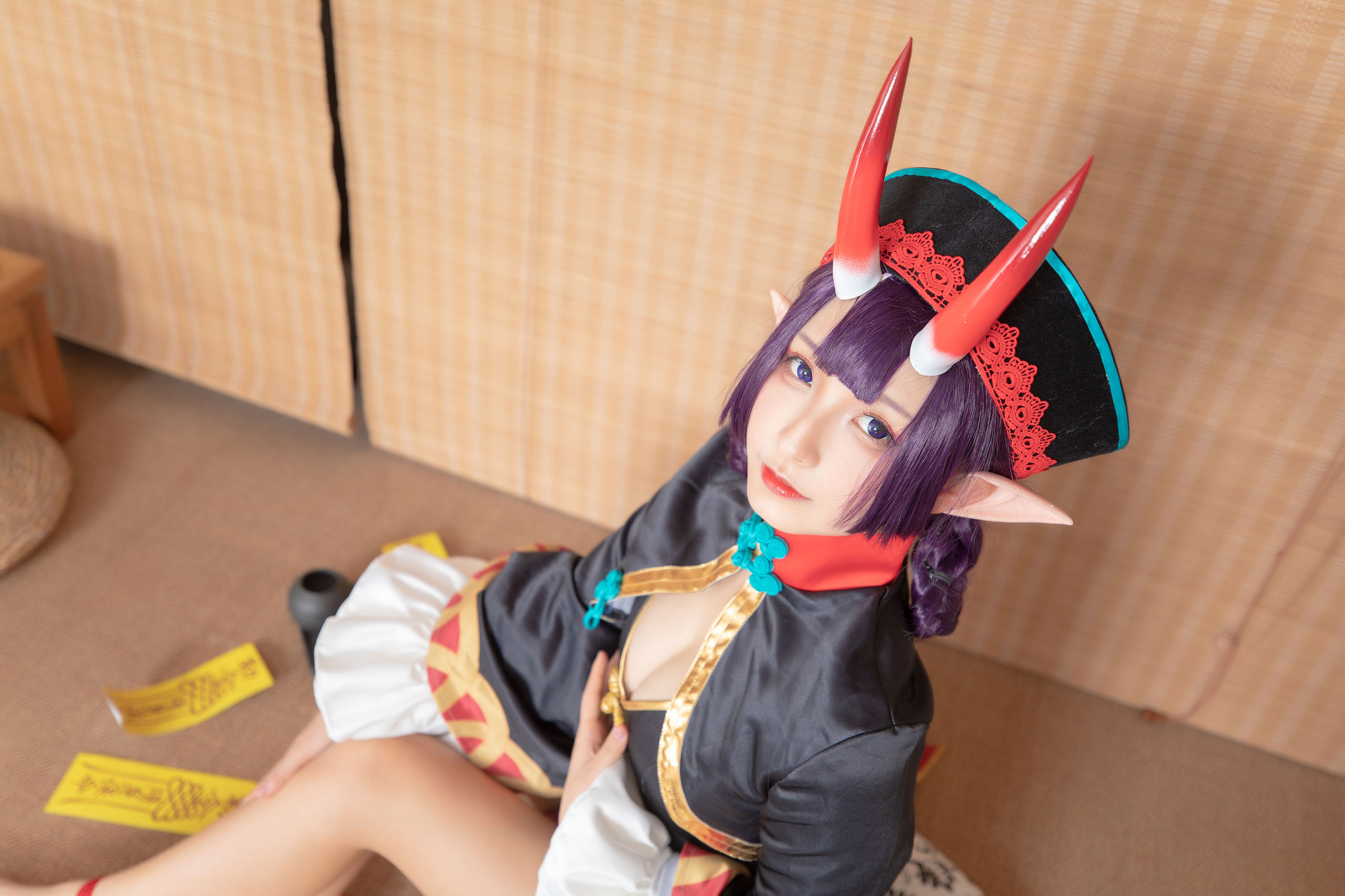 [COS福利] 萝莉神楽板真冬之果実の酒気-酒吞cos