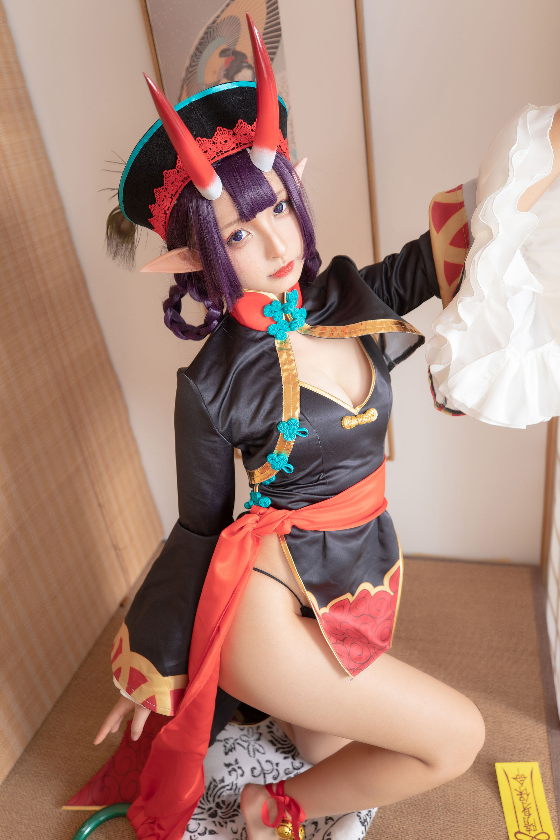 [COS福利] 萝莉神楽板真冬之果実の酒気-酒吞cos