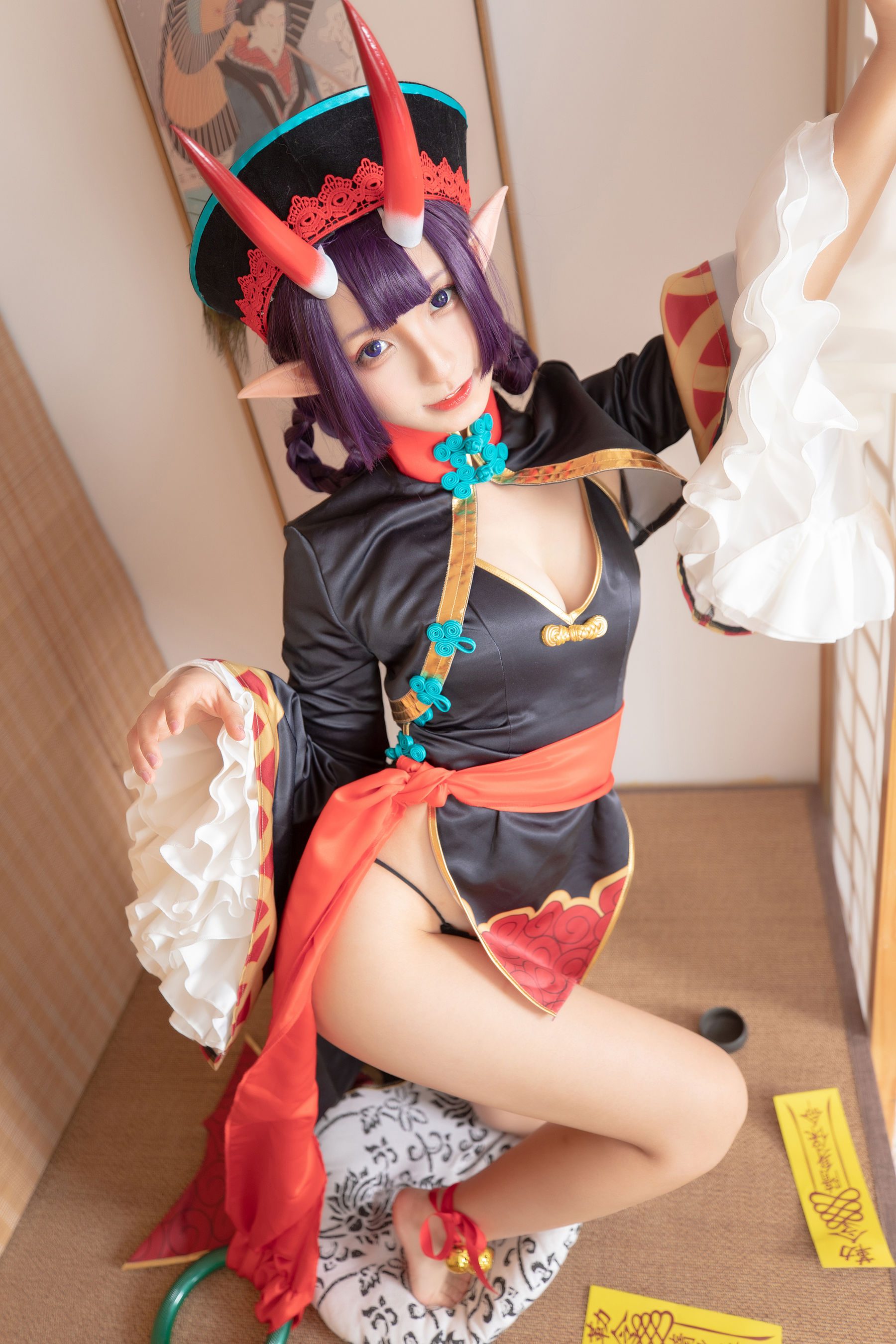 [COS福利] 萝莉神楽板真冬之果実の酒気-酒吞cos