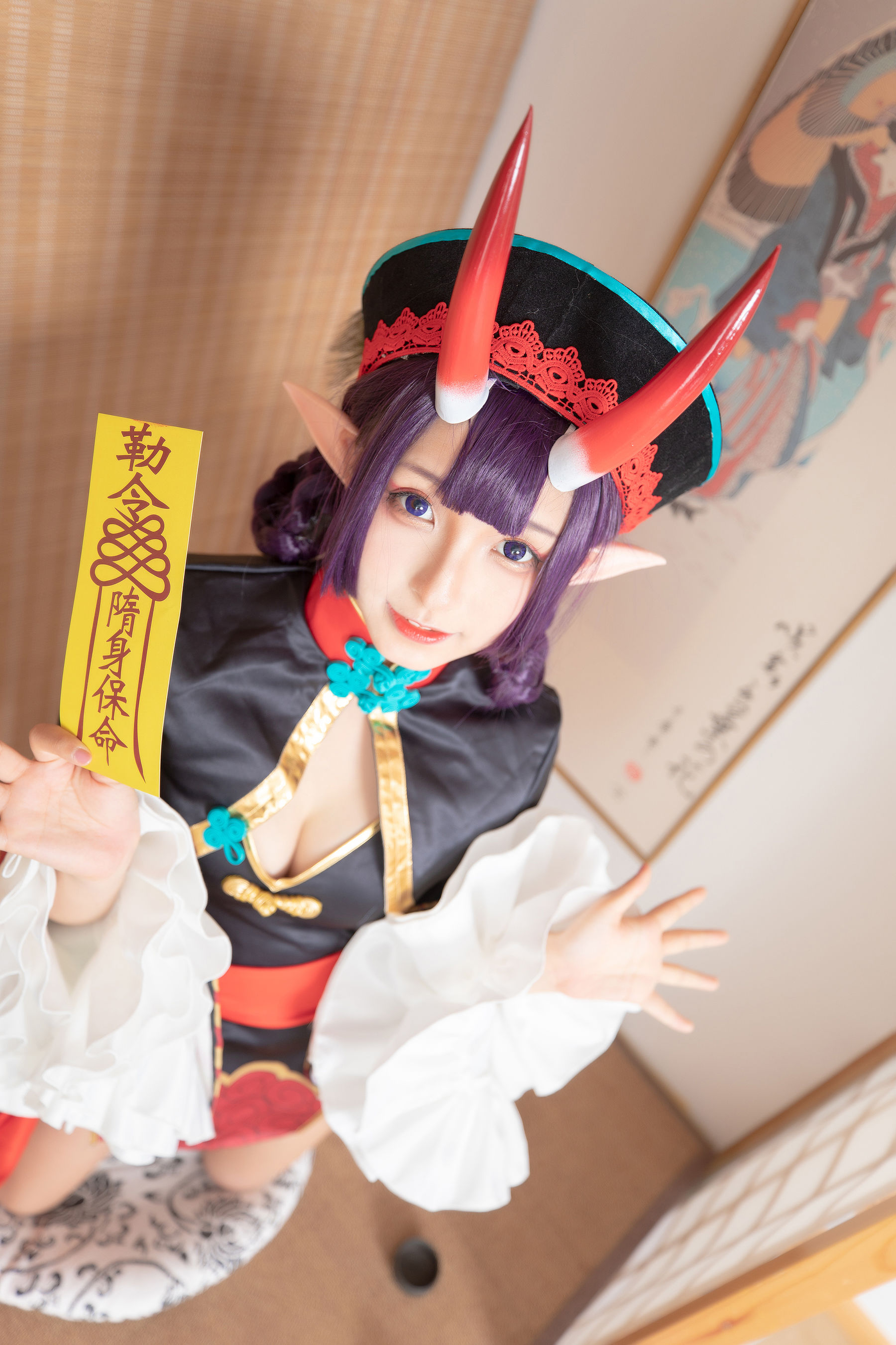 [COS福利] 萝莉神楽板真冬之果実の酒気-酒吞cos
