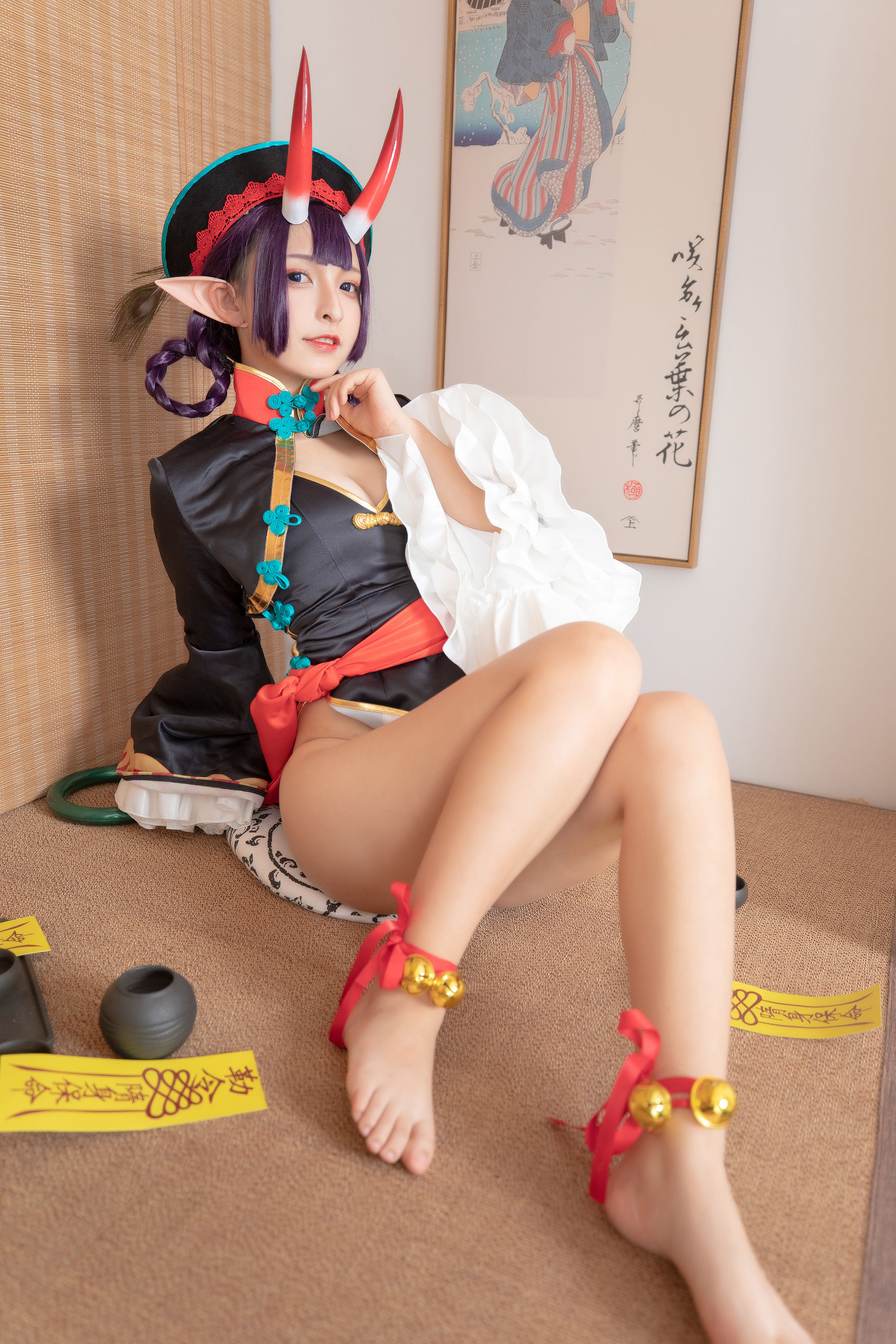 [COS福利] 萝莉神楽板真冬之果実の酒気-酒吞cos