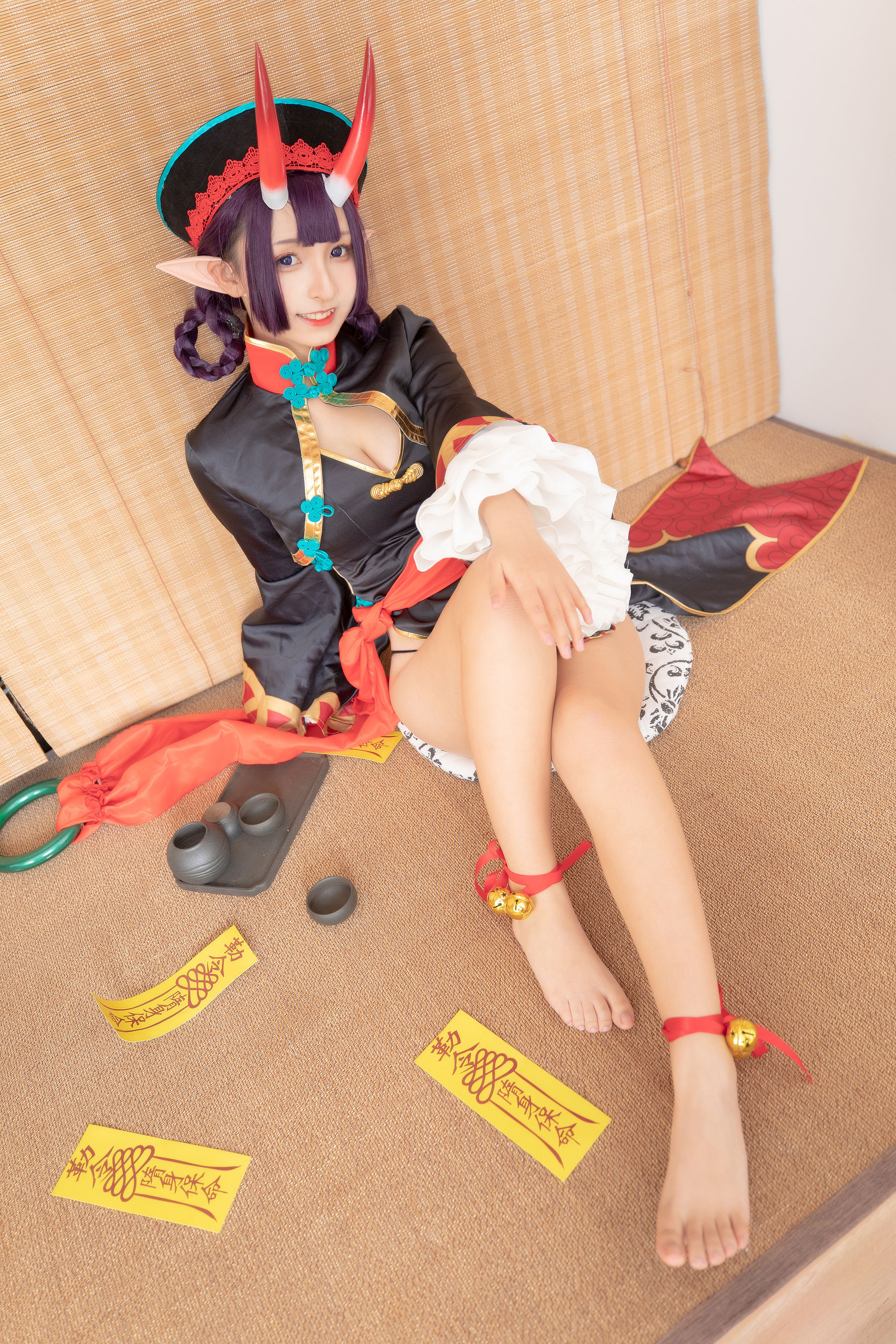 [COS福利] 萝莉神楽板真冬之果実の酒気-酒吞cos