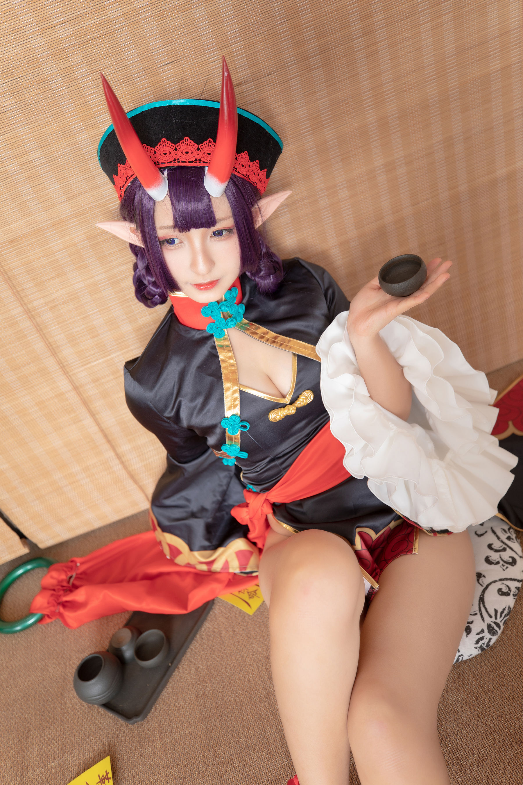[COS福利] 萝莉神楽板真冬之果実の酒気-酒吞cos