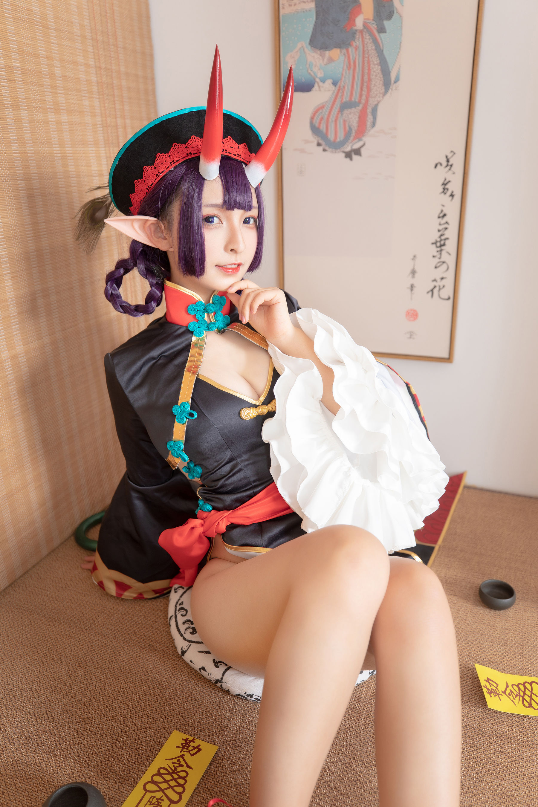 [COS福利] 萝莉神楽板真冬之果実の酒気-酒吞cos