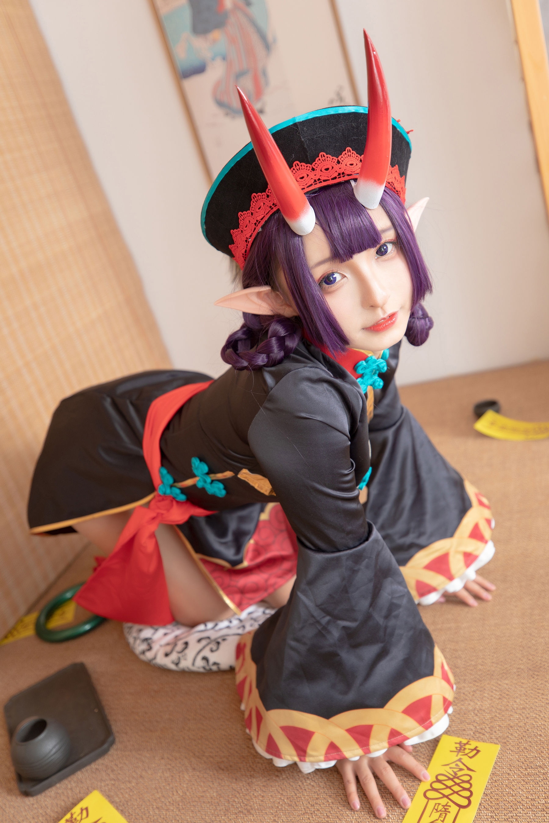 [COS福利] 萝莉神楽板真冬之果実の酒気-酒吞cos