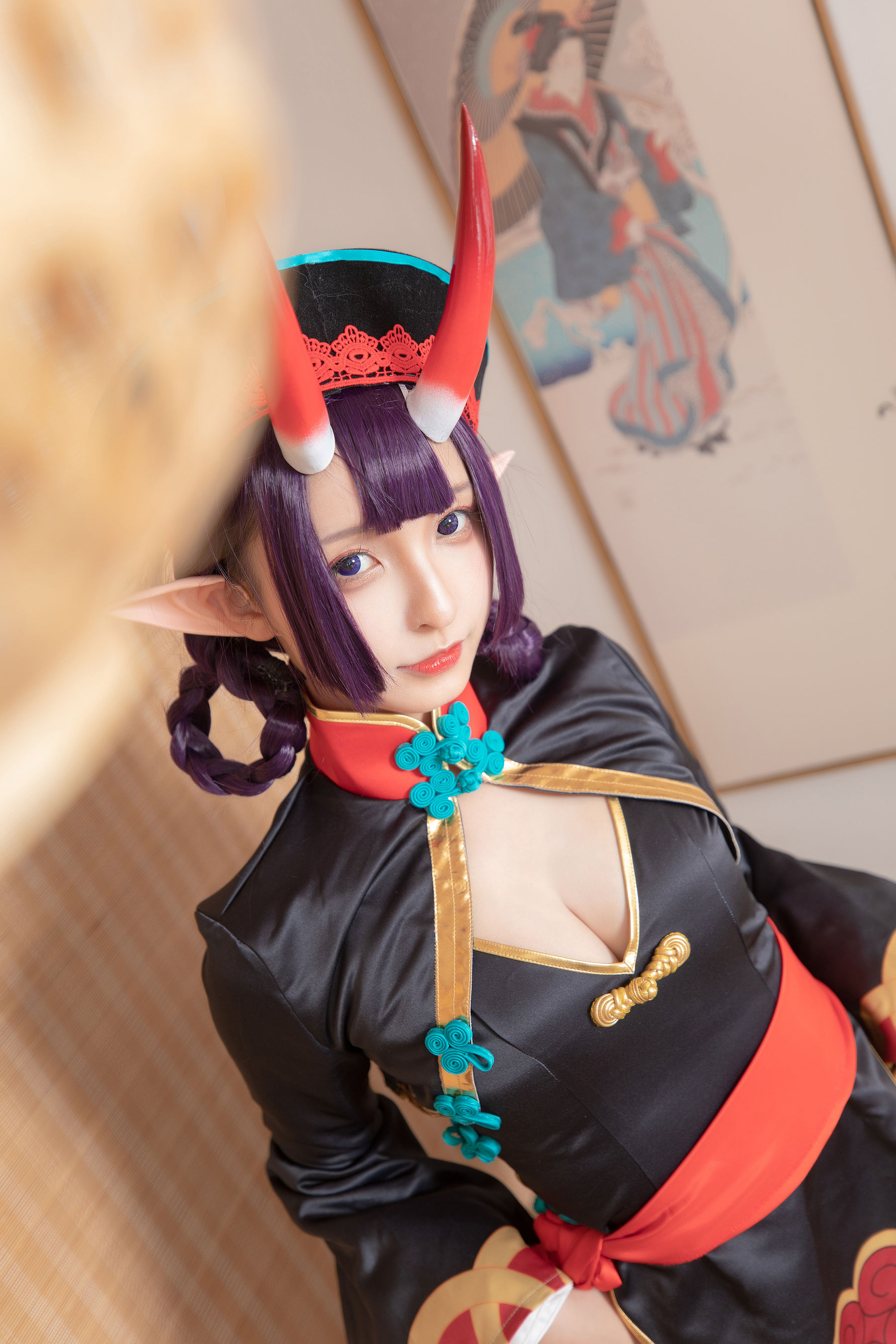 [COS福利] 萝莉神楽板真冬之果実の酒気-酒吞cos