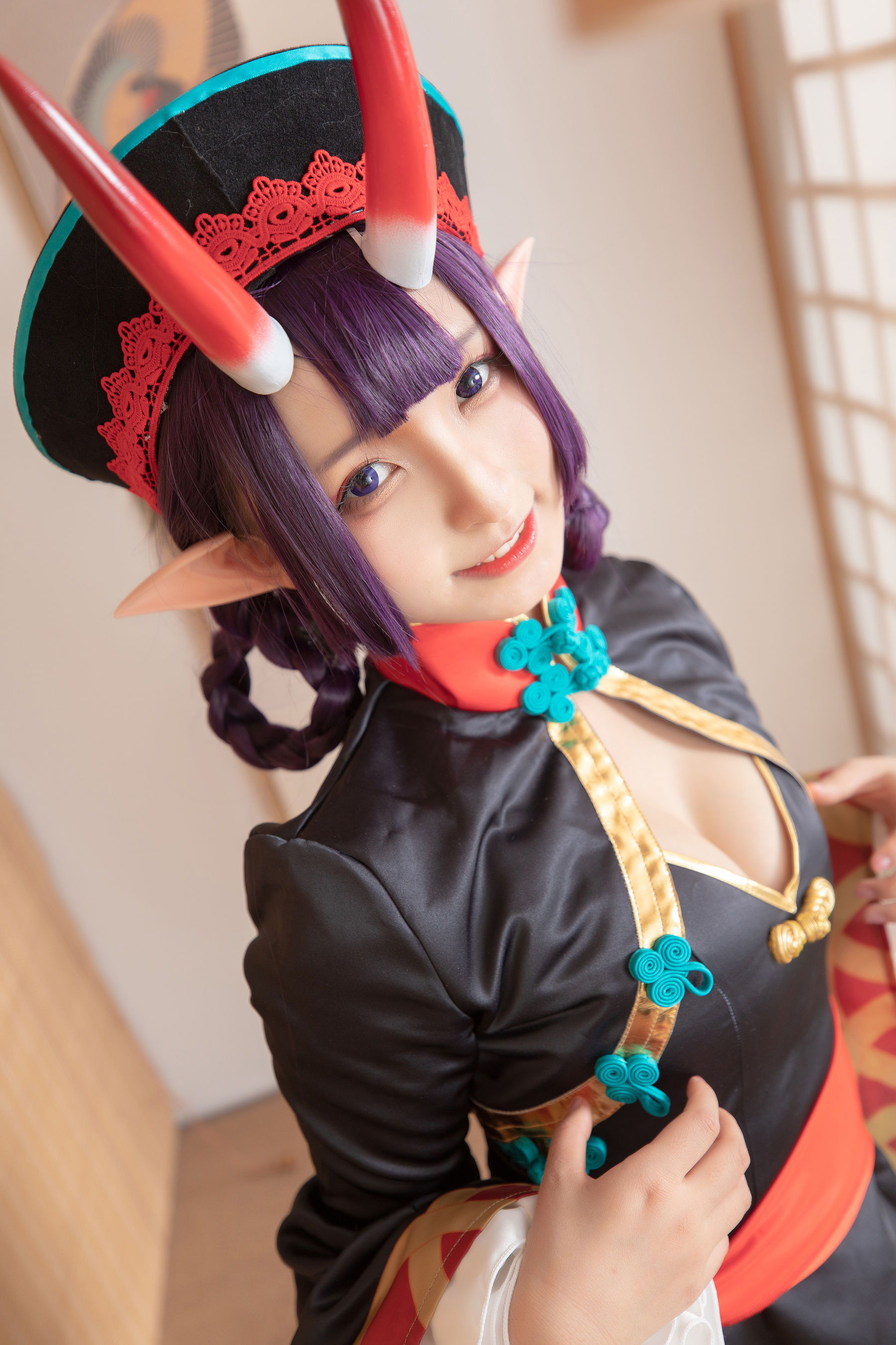 [COS福利] 萝莉神楽板真冬之果実の酒気-酒吞cos