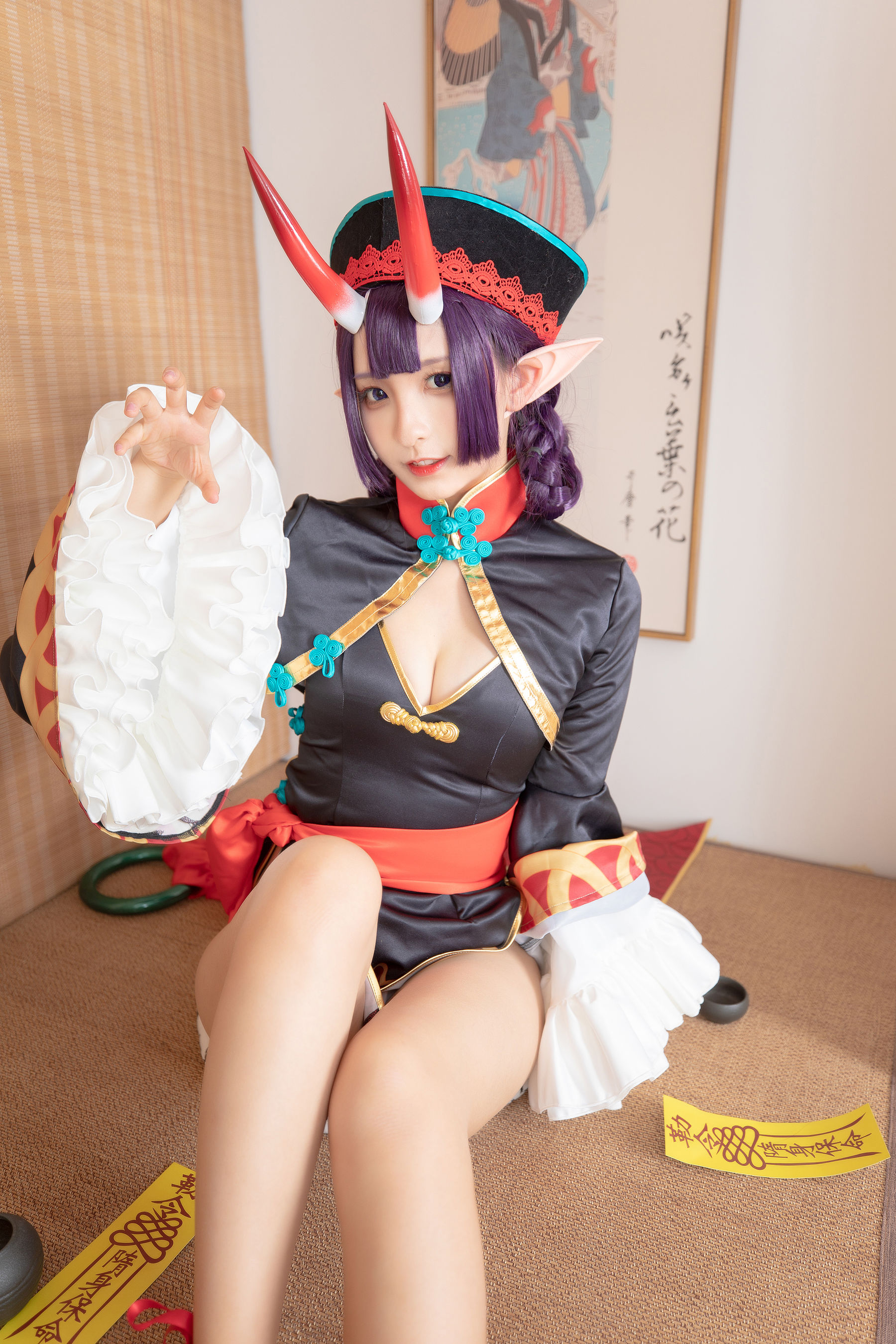 [COS福利] 萝莉神楽板真冬之果実の酒気-酒吞cos