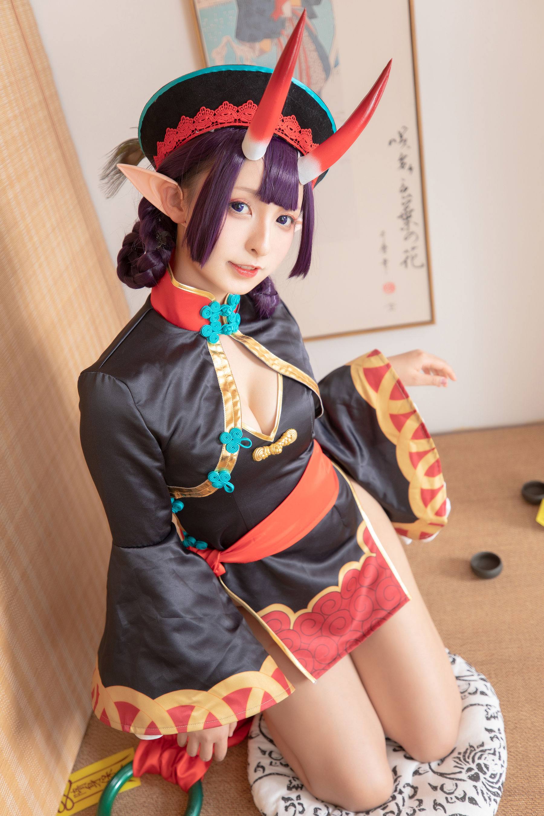 [COS福利] 萝莉神楽板真冬之果実の酒気-酒吞cos