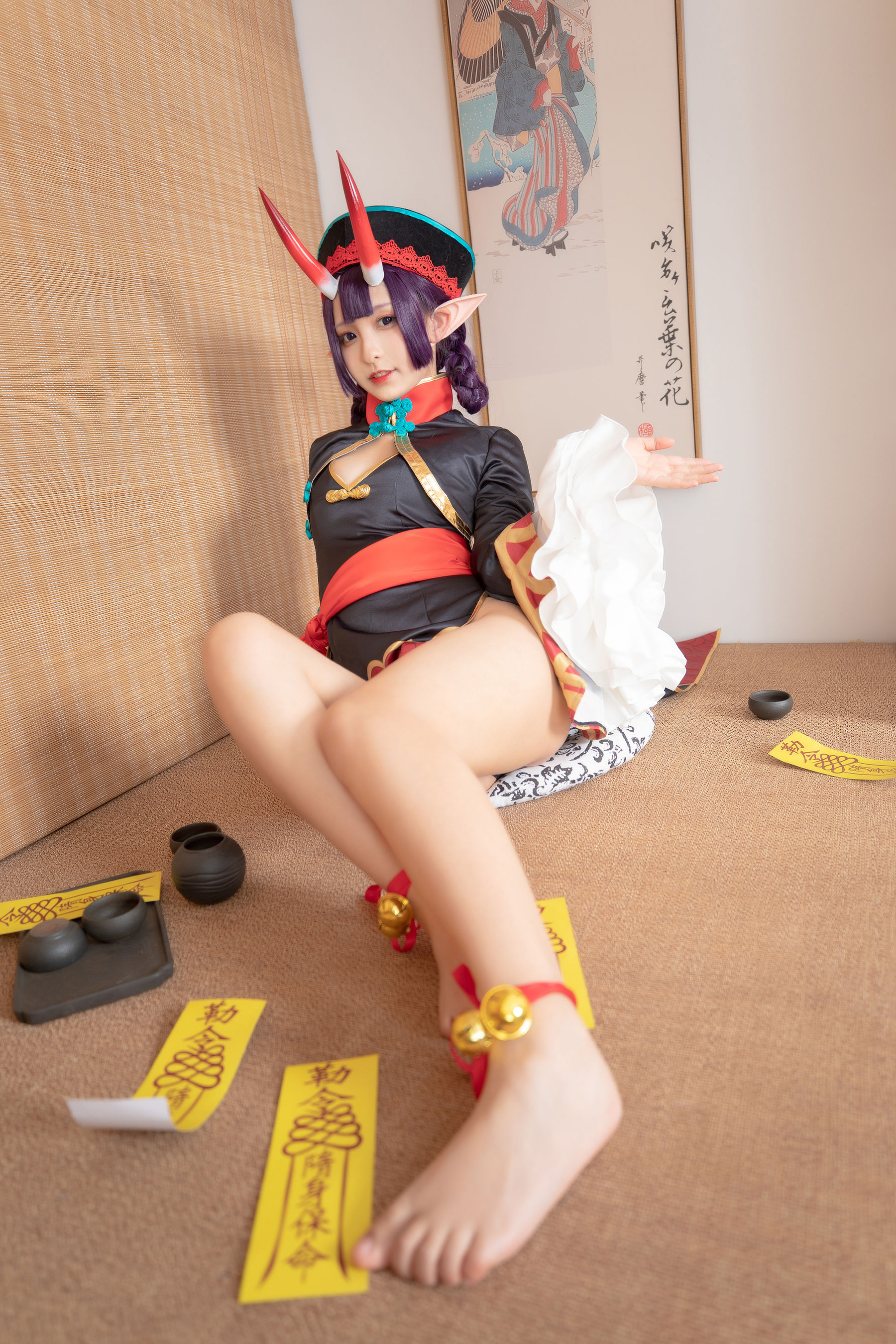 [COS福利] 萝莉神楽板真冬之果実の酒気-酒吞cos