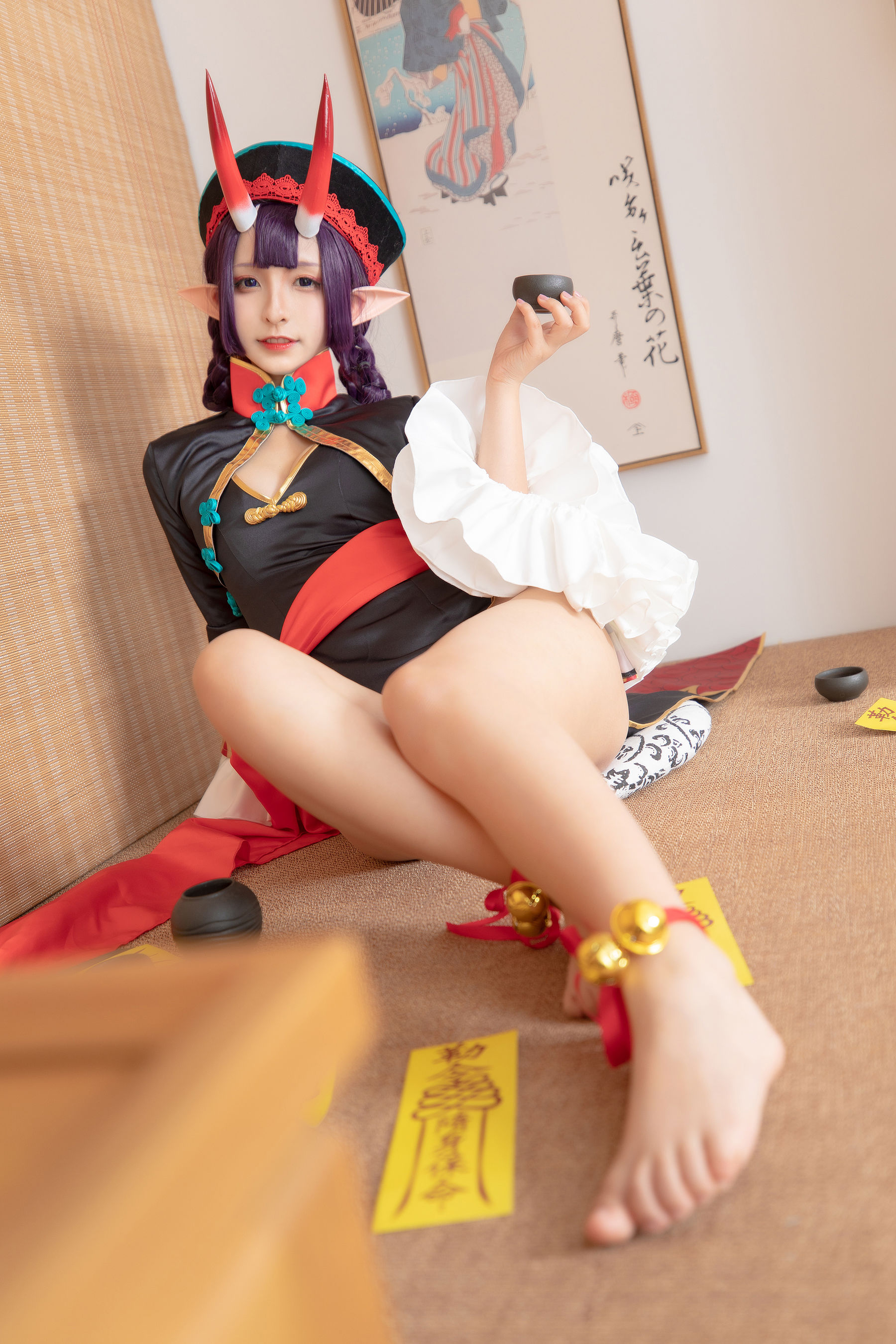 [COS福利] 萝莉神楽板真冬之果実の酒気-酒吞cos