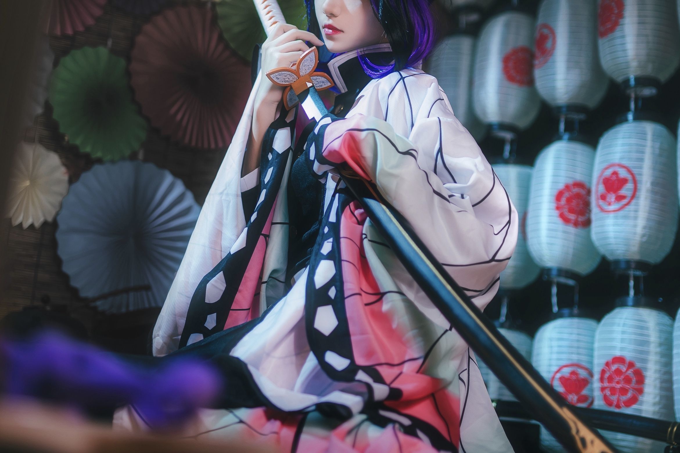 [COS福利] 动漫博主南桃Momoko - 蝴蝶忍队服