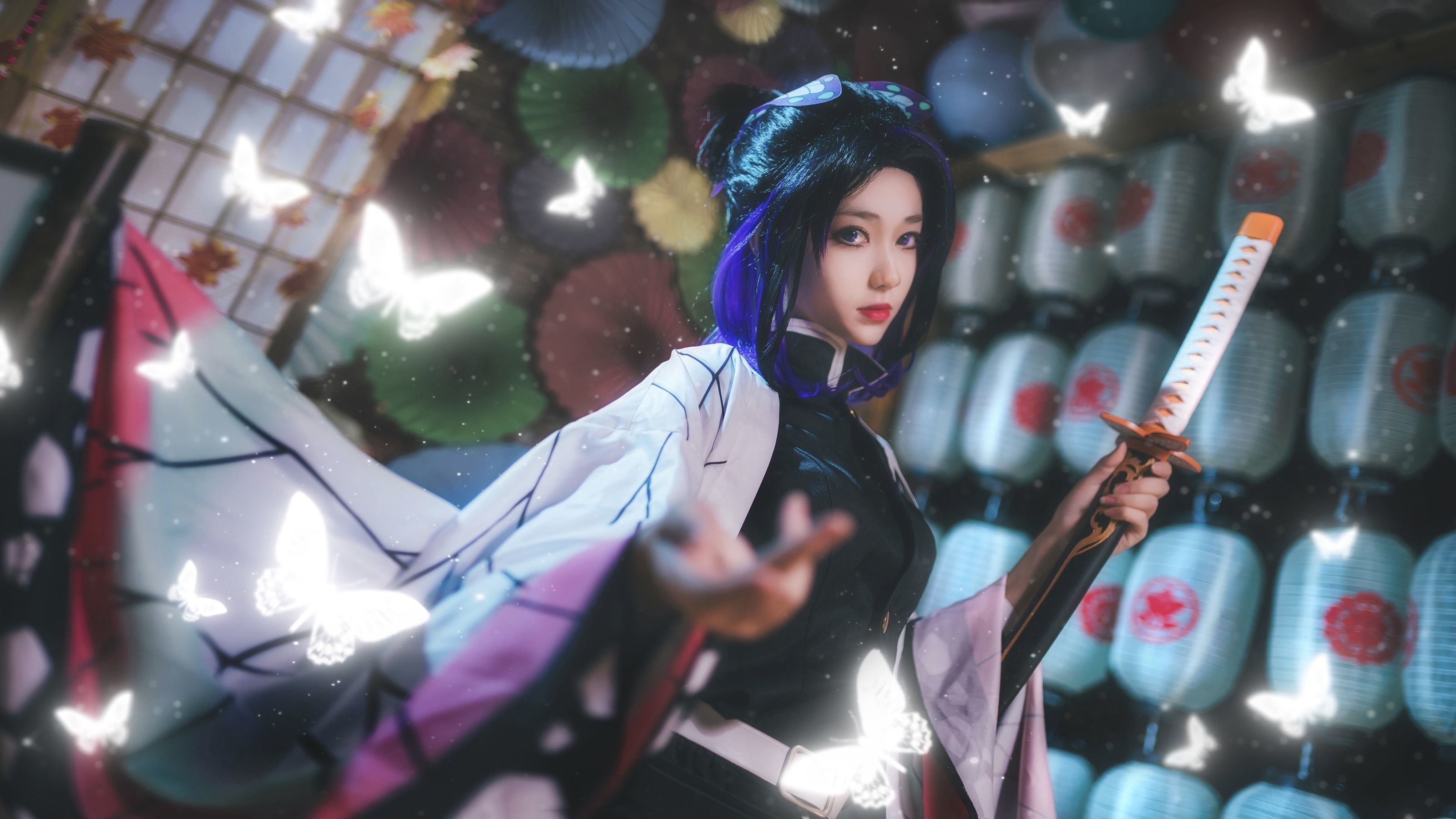 [COS福利] 动漫博主南桃Momoko - 蝴蝶忍队服