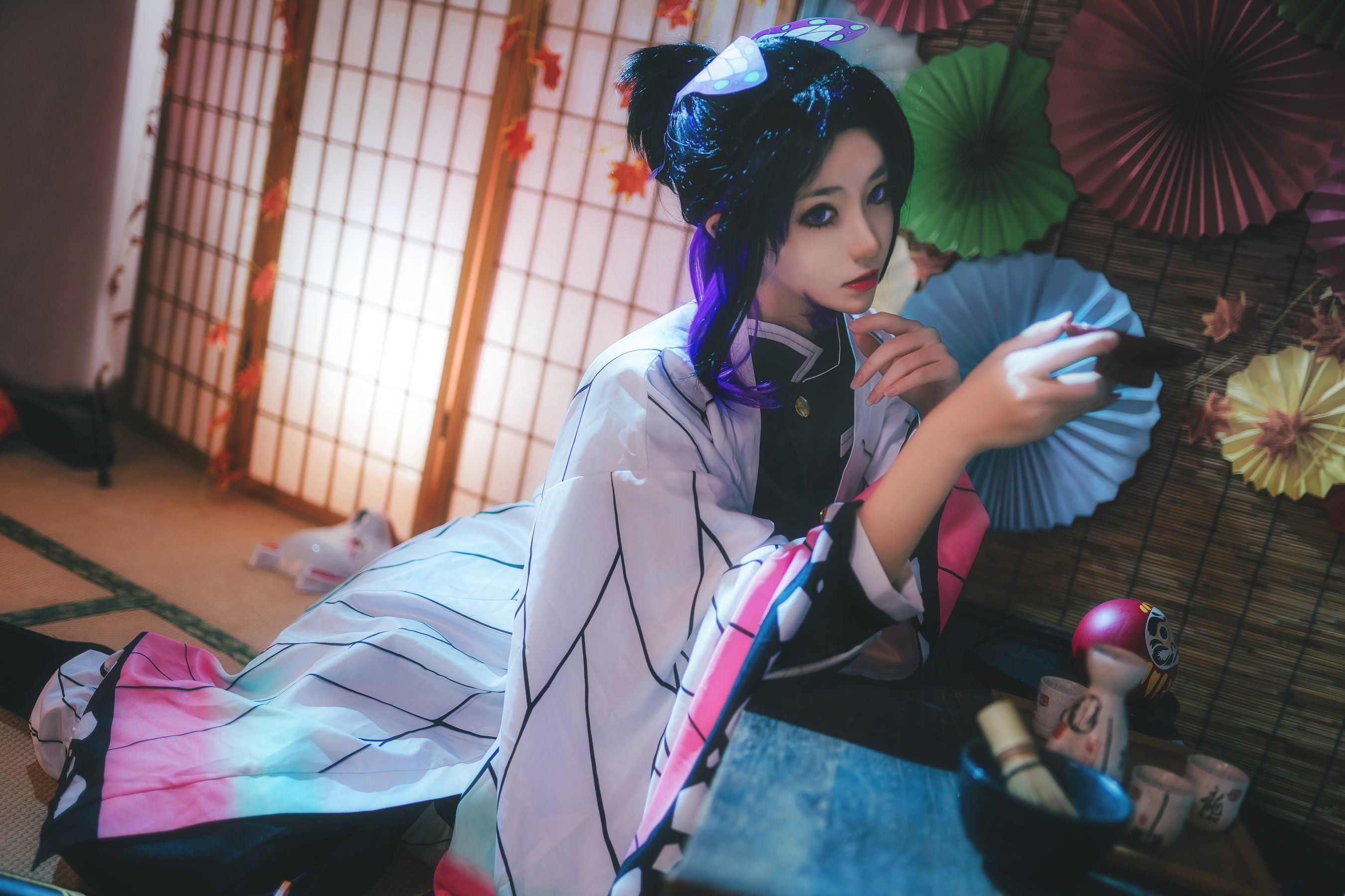 [COS福利] 动漫博主南桃Momoko - 蝴蝶忍队服