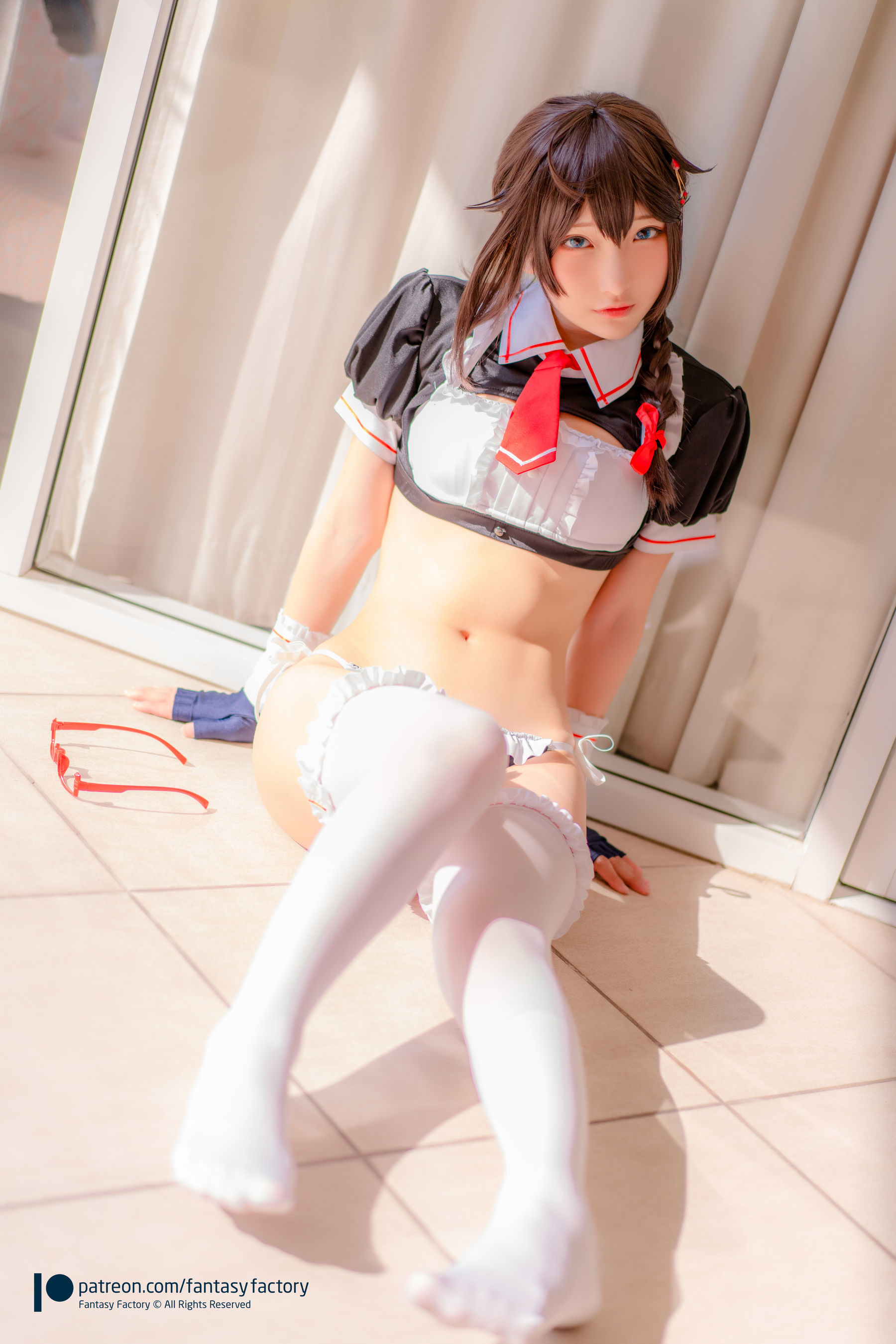 [COS福利] 小丁 2020.04 [Fantasy Factory] 女仆 情趣 兔耳