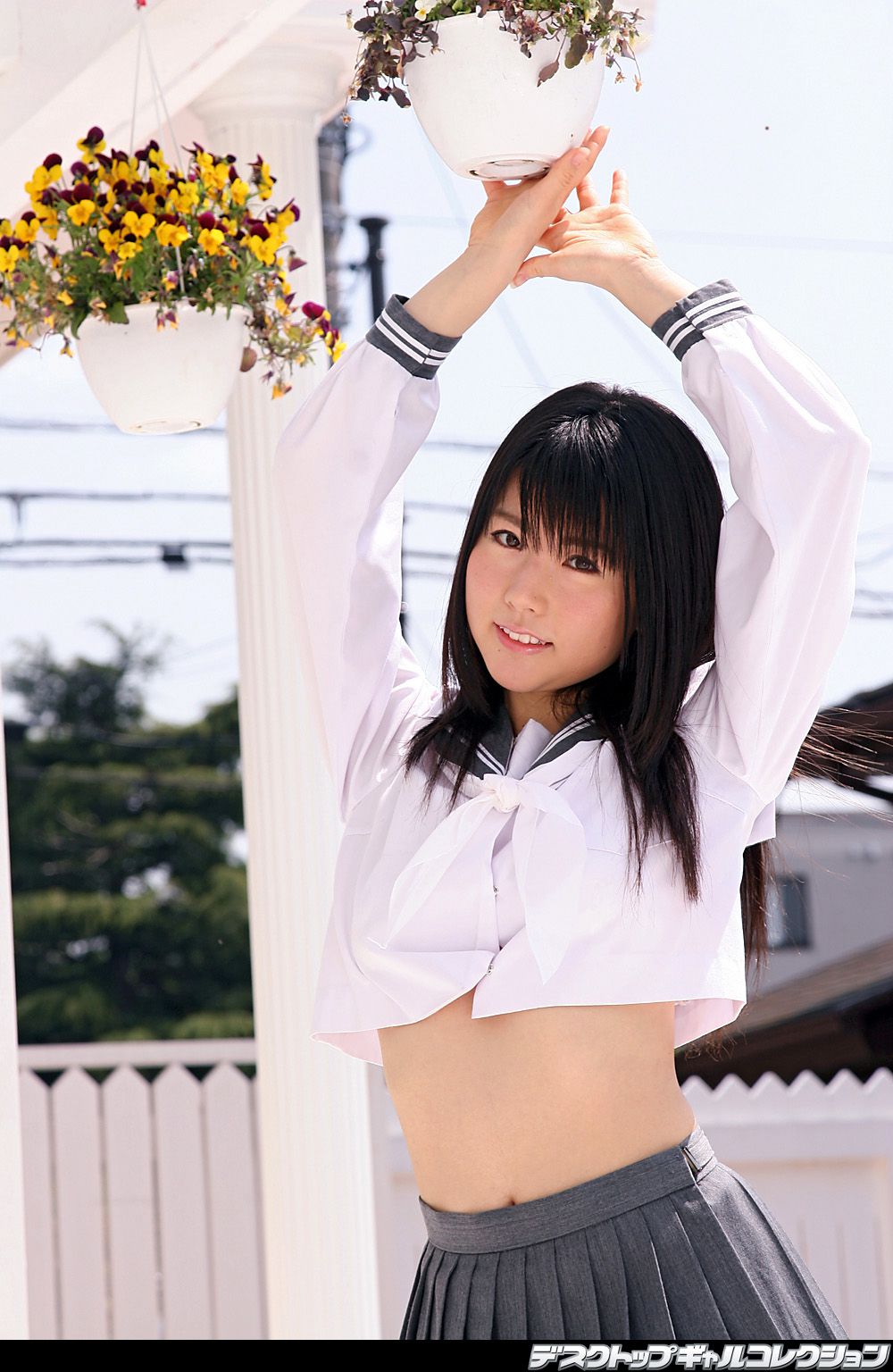 [DGC] NO.446 Moe Wakaki 若木萌 制服美少女天国