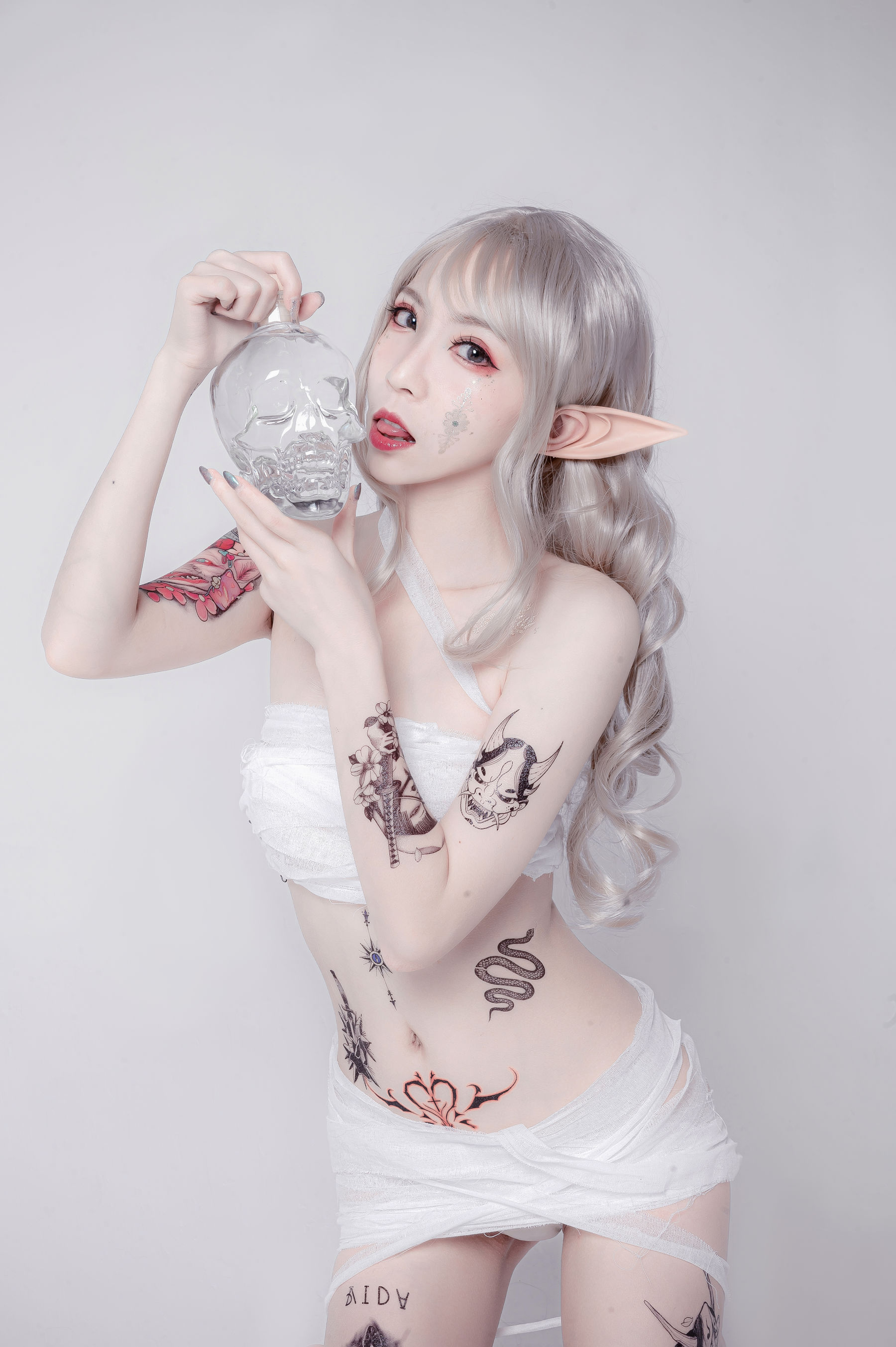 [COS福利] 动漫博主阮邑_Fairy - 绑带和武士