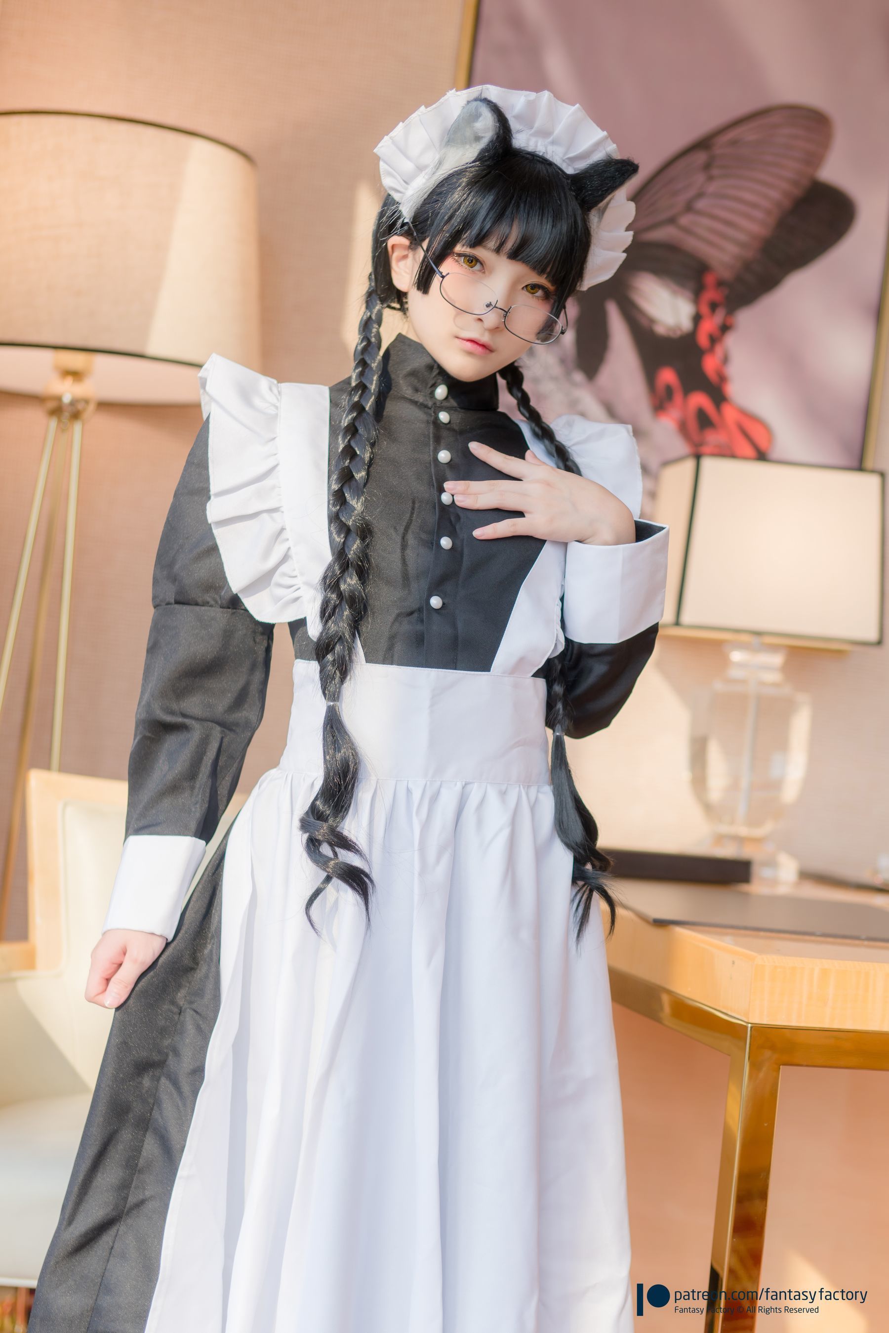 [COS福利] 小丁 [Fantasy Factory] Maid Meow 喵娘女仆