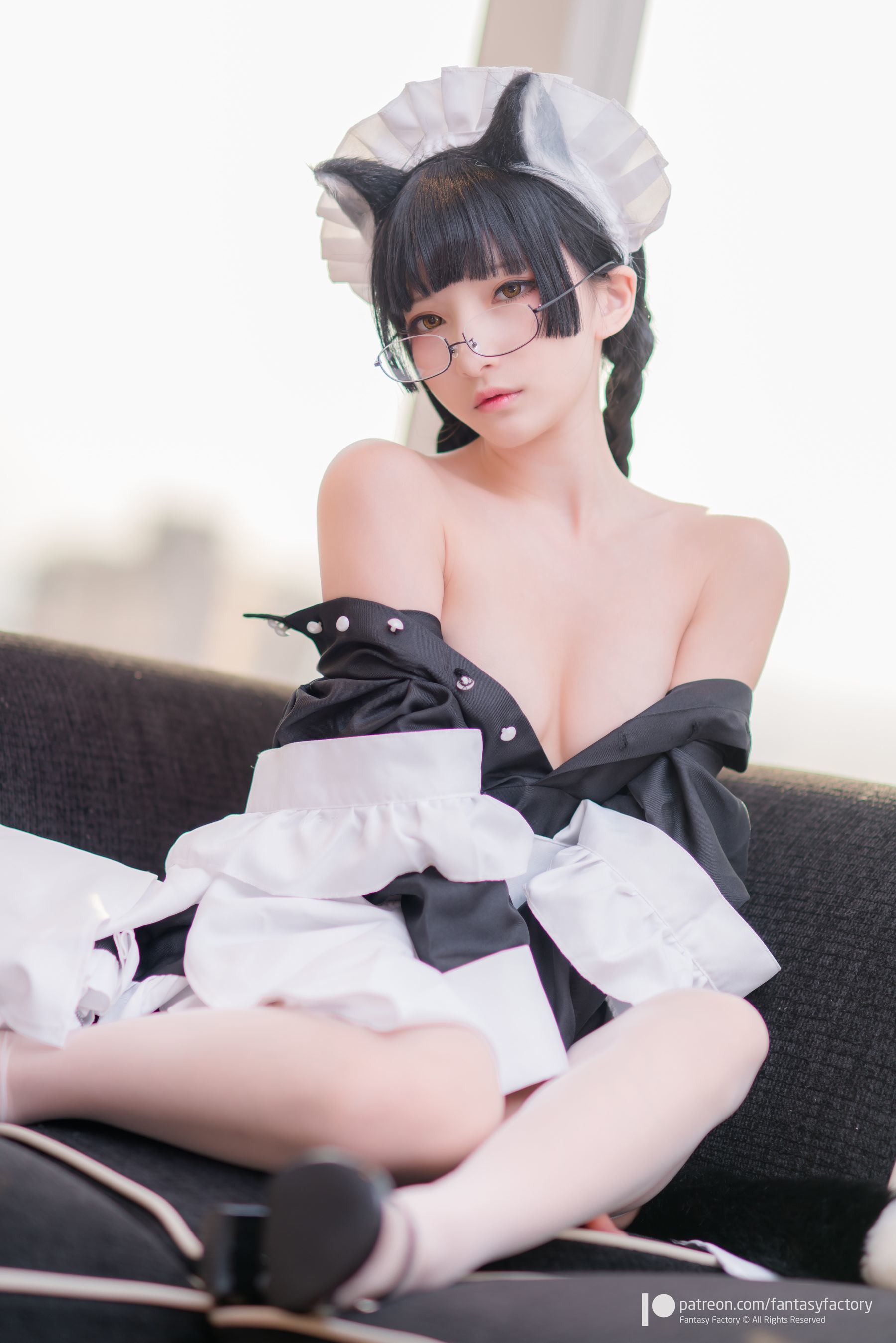 [COS福利] 小丁 [Fantasy Factory] Maid Meow 喵娘女仆