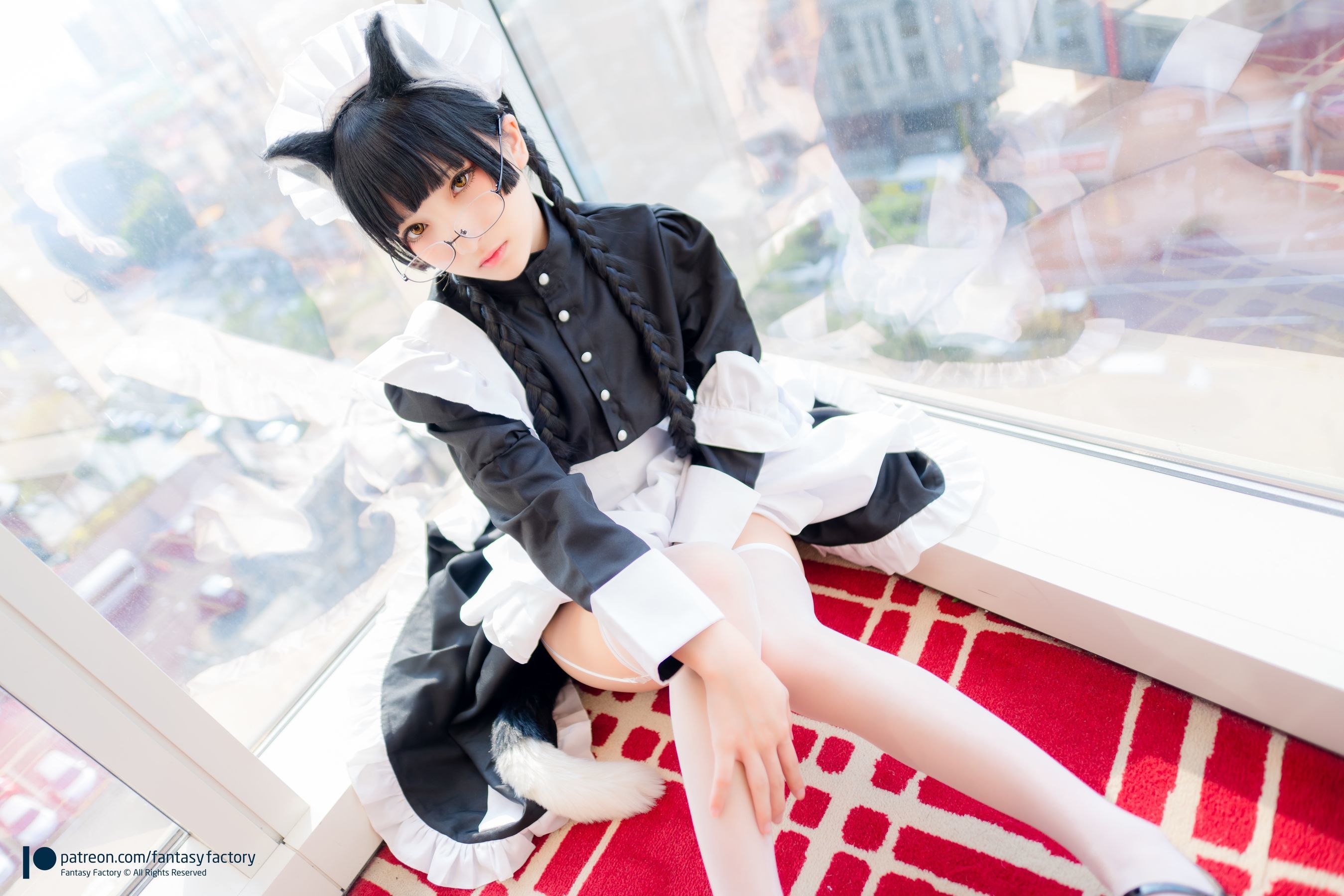[COS福利] 小丁 [Fantasy Factory] Maid Meow 喵娘女仆