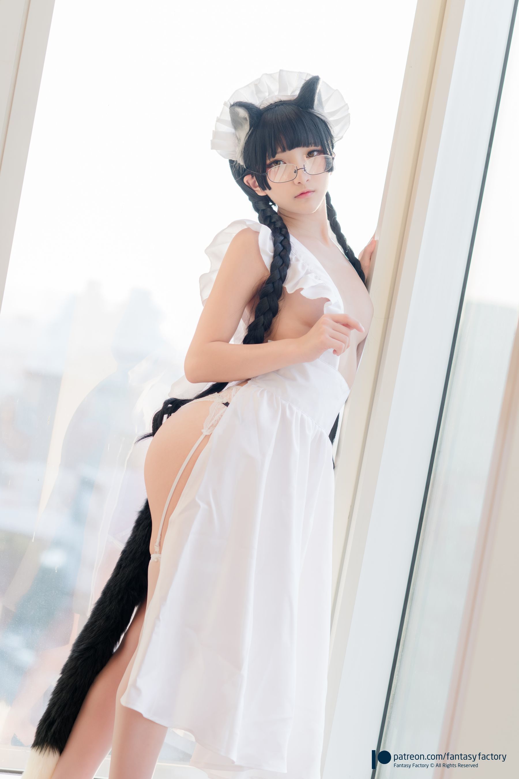 [COS福利] 小丁 [Fantasy Factory] Maid Meow 喵娘女仆