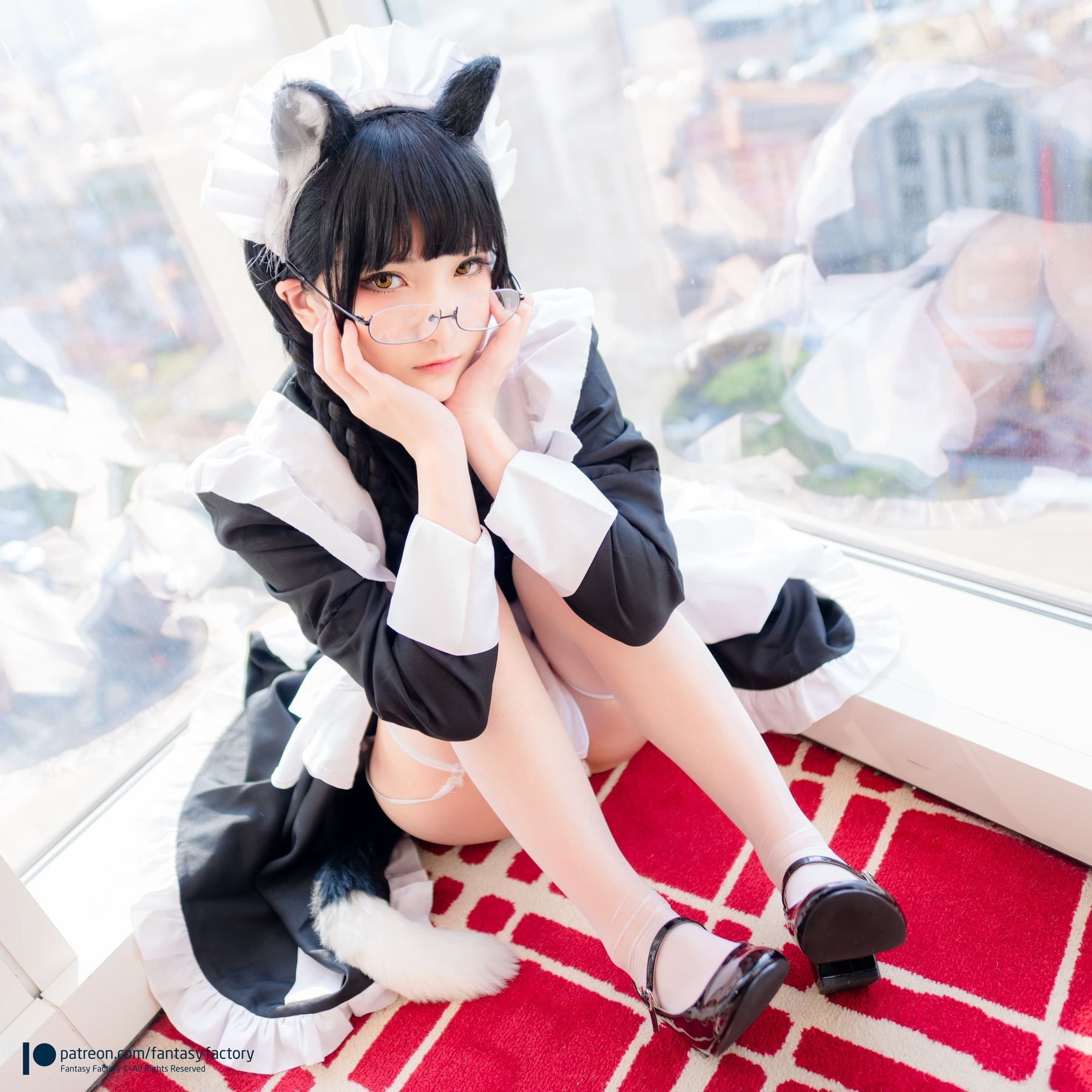 [COS福利] 小丁 [Fantasy Factory] Maid Meow 喵娘女仆