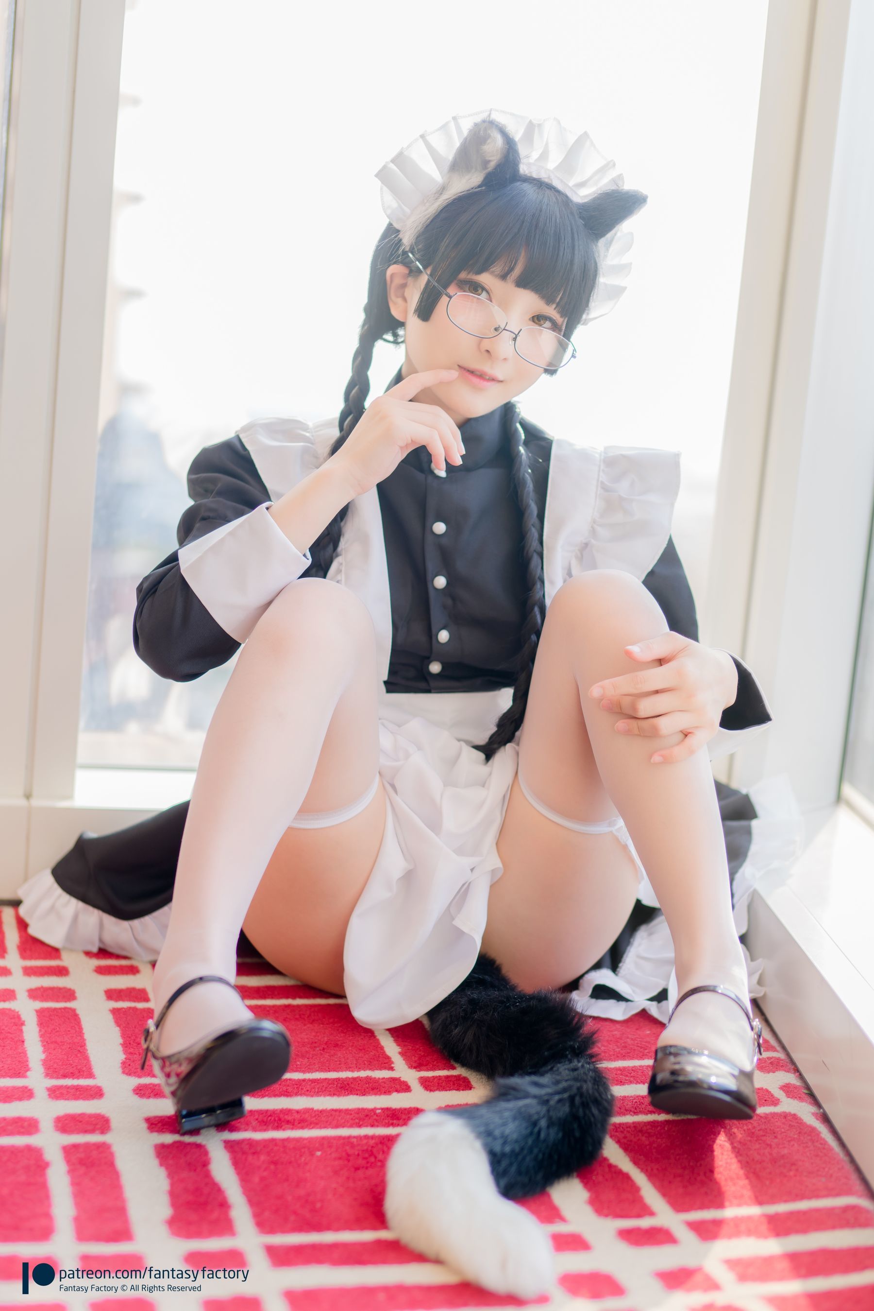 [COS福利] 小丁 [Fantasy Factory] Maid Meow 喵娘女仆