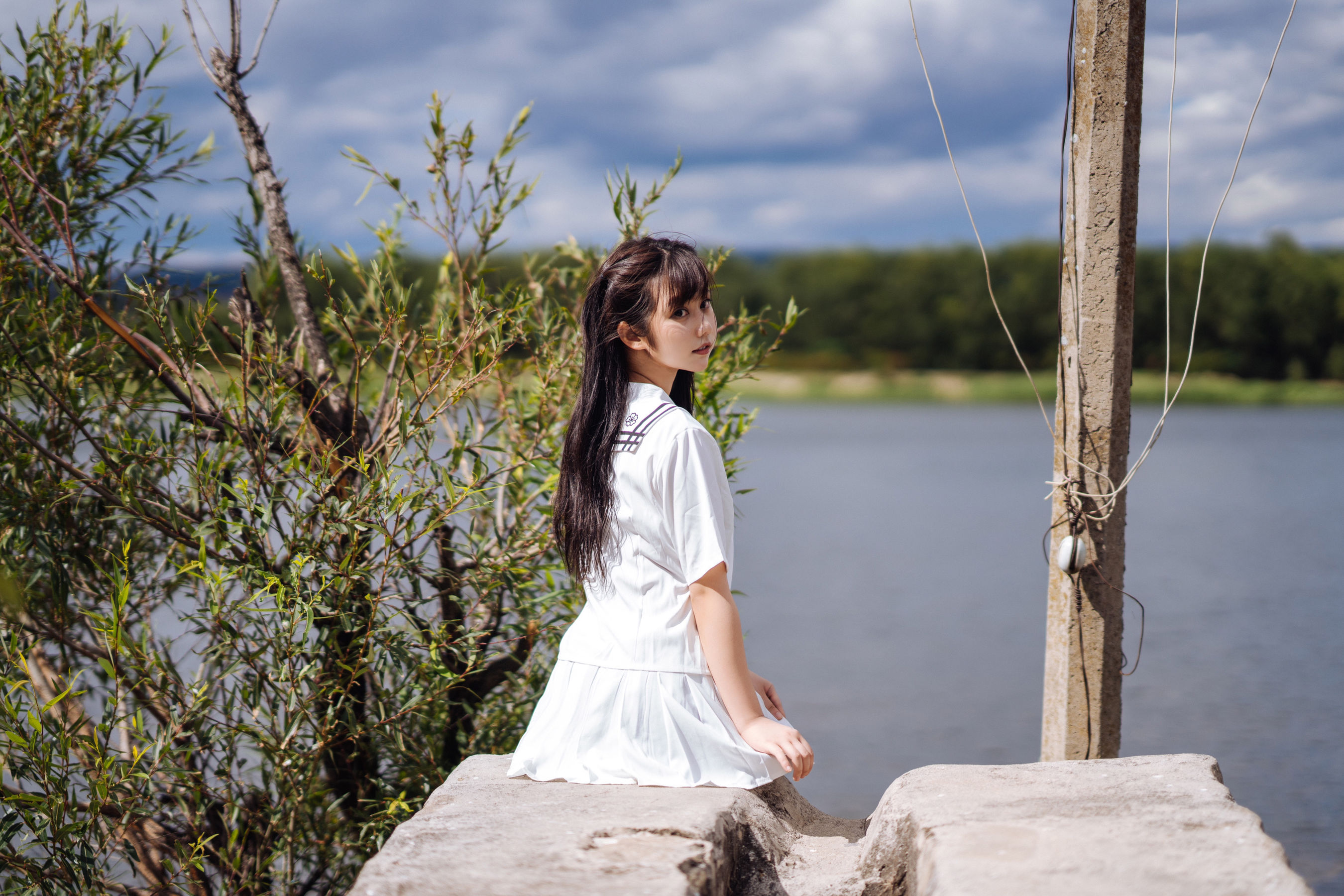 [COS福利] 微博福利姬镜酱 - 静夏之JK少女