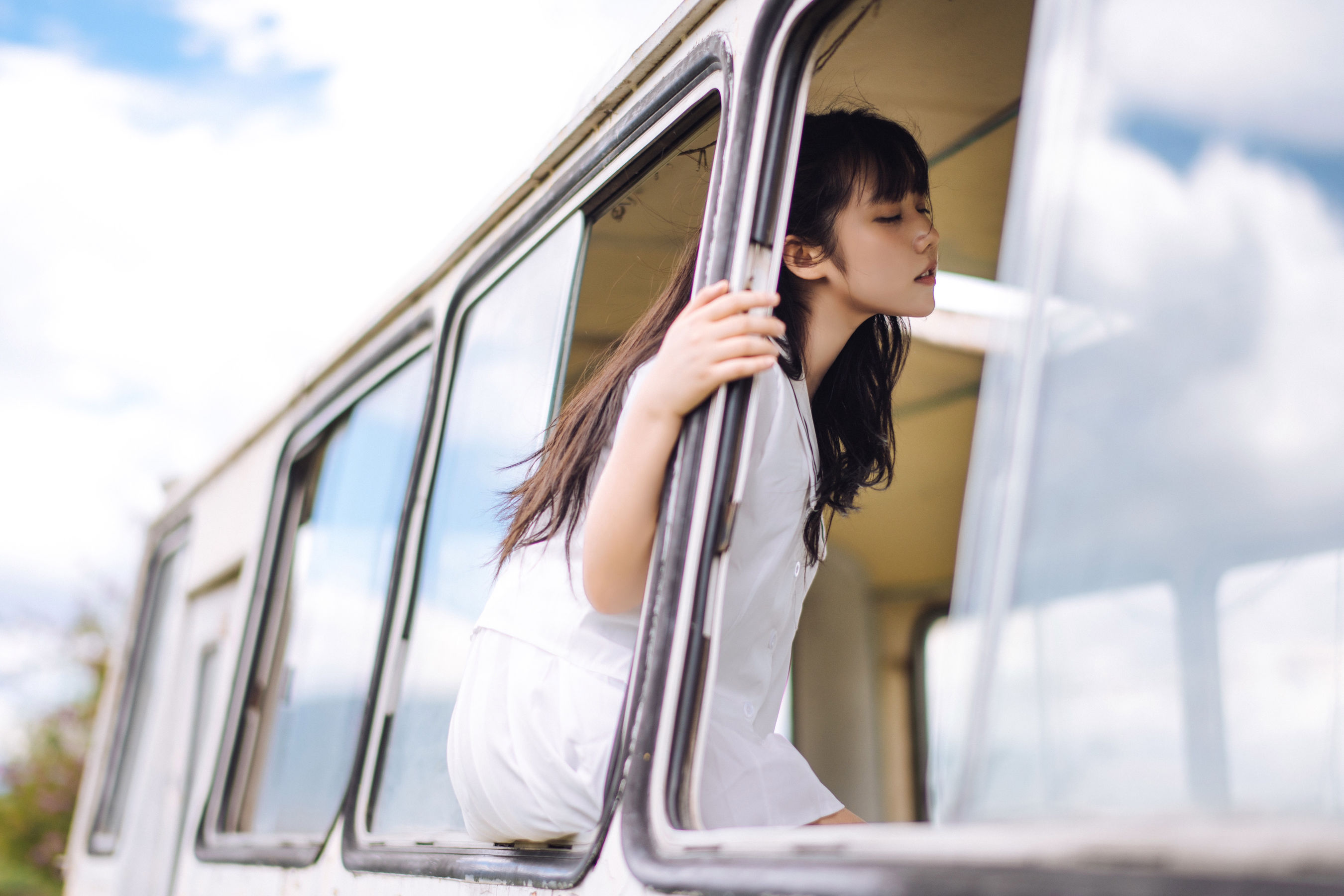 [COS福利] 微博福利姬镜酱 - 静夏之JK少女