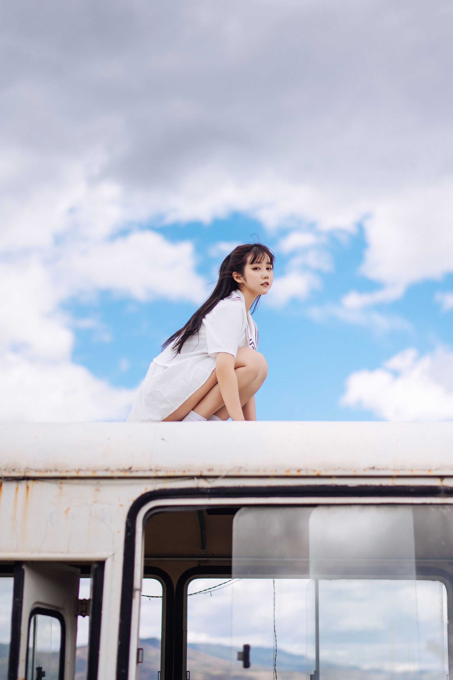 [COS福利] 微博福利姬镜酱 - 静夏之JK少女