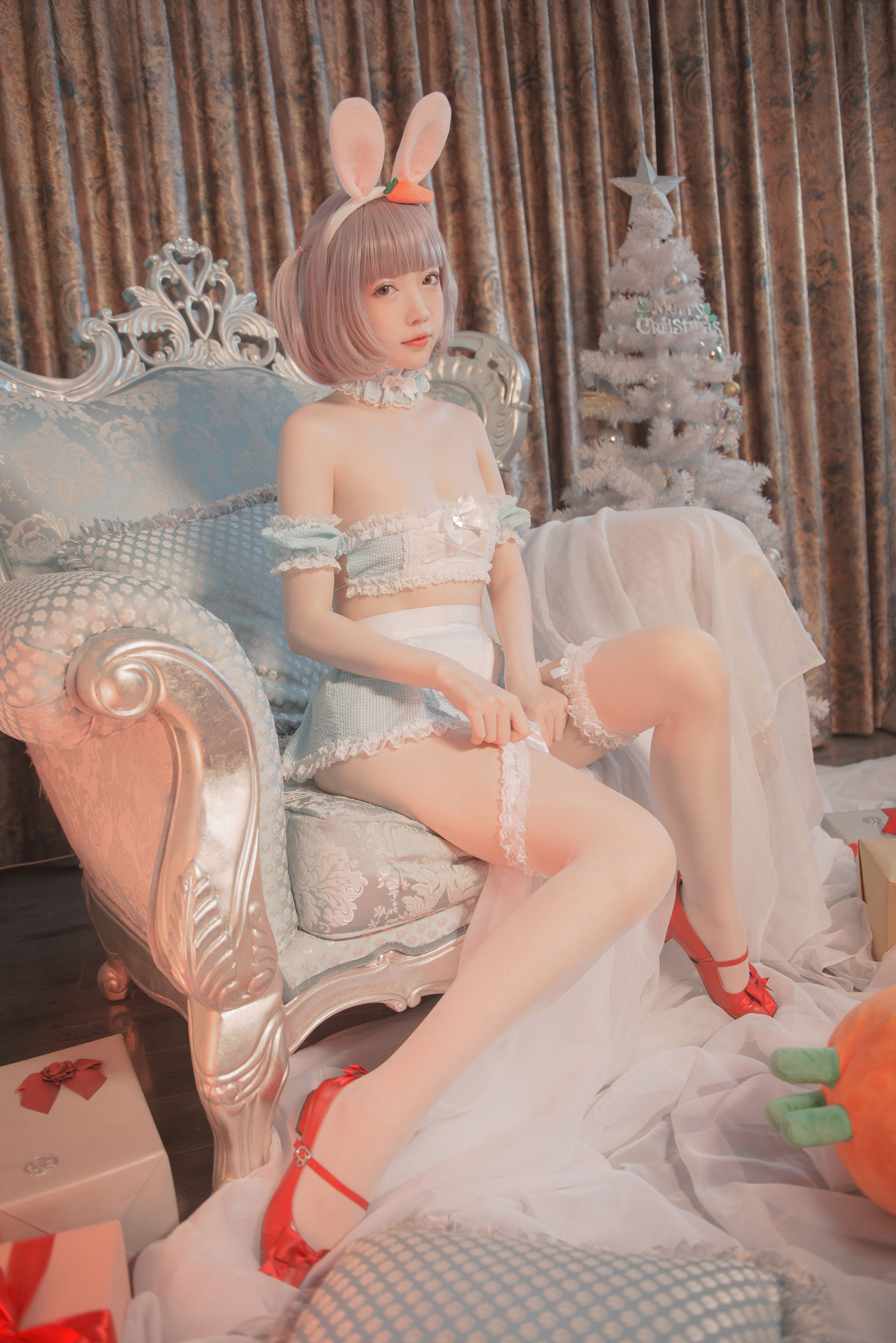 [COS福利] 大胸萌妹妖少you1 - 雪兔