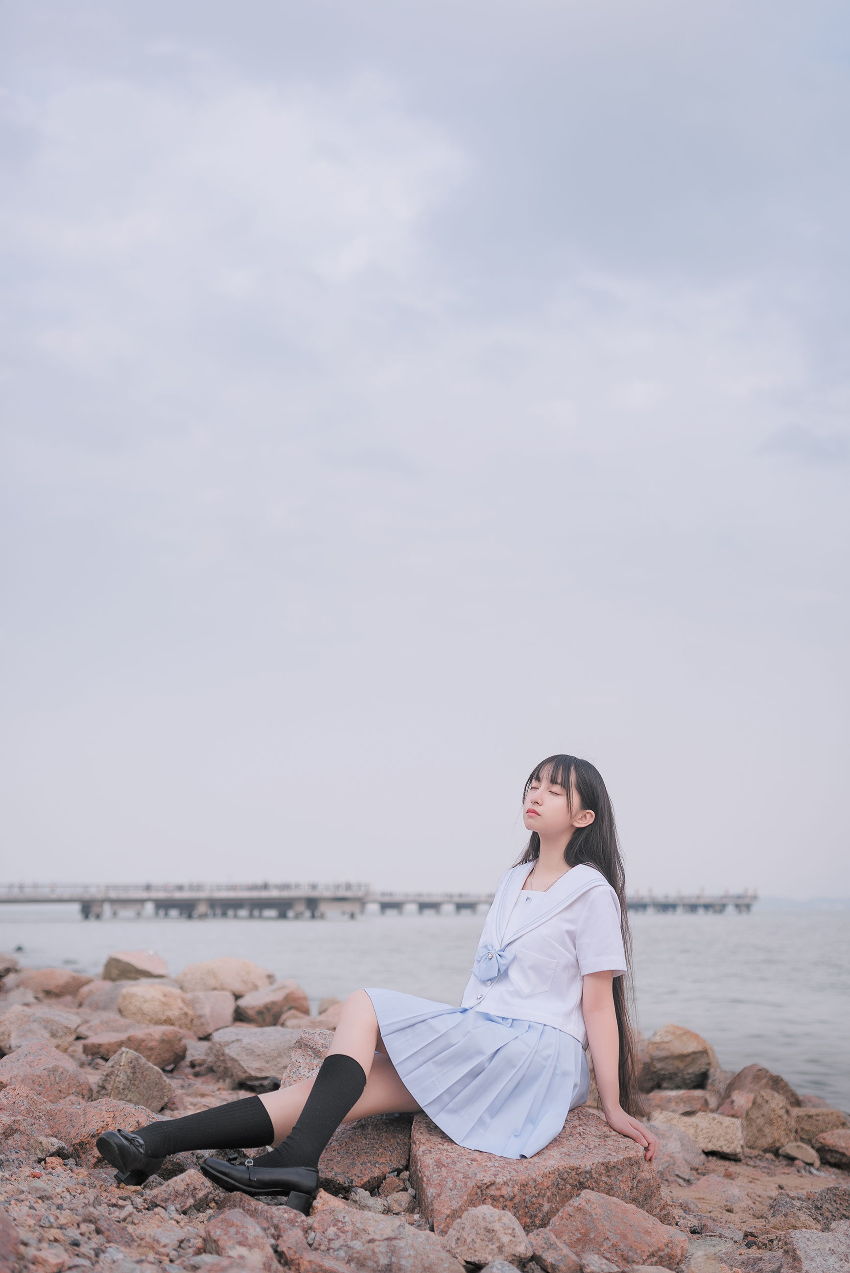 [COS福利] 萌妹子伽马羽落子 - 一起去海边