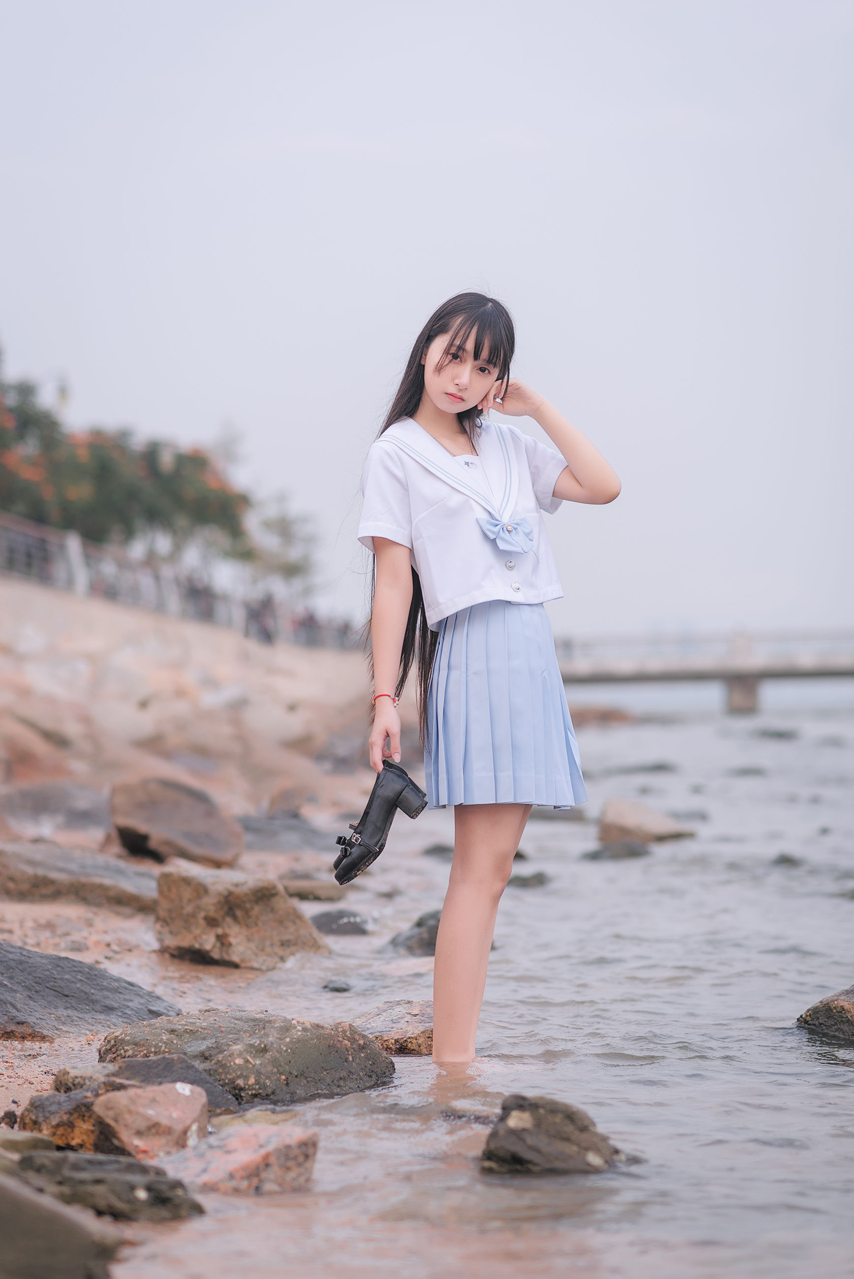 [COS福利] 萌妹子伽马羽落子 - 一起去海边