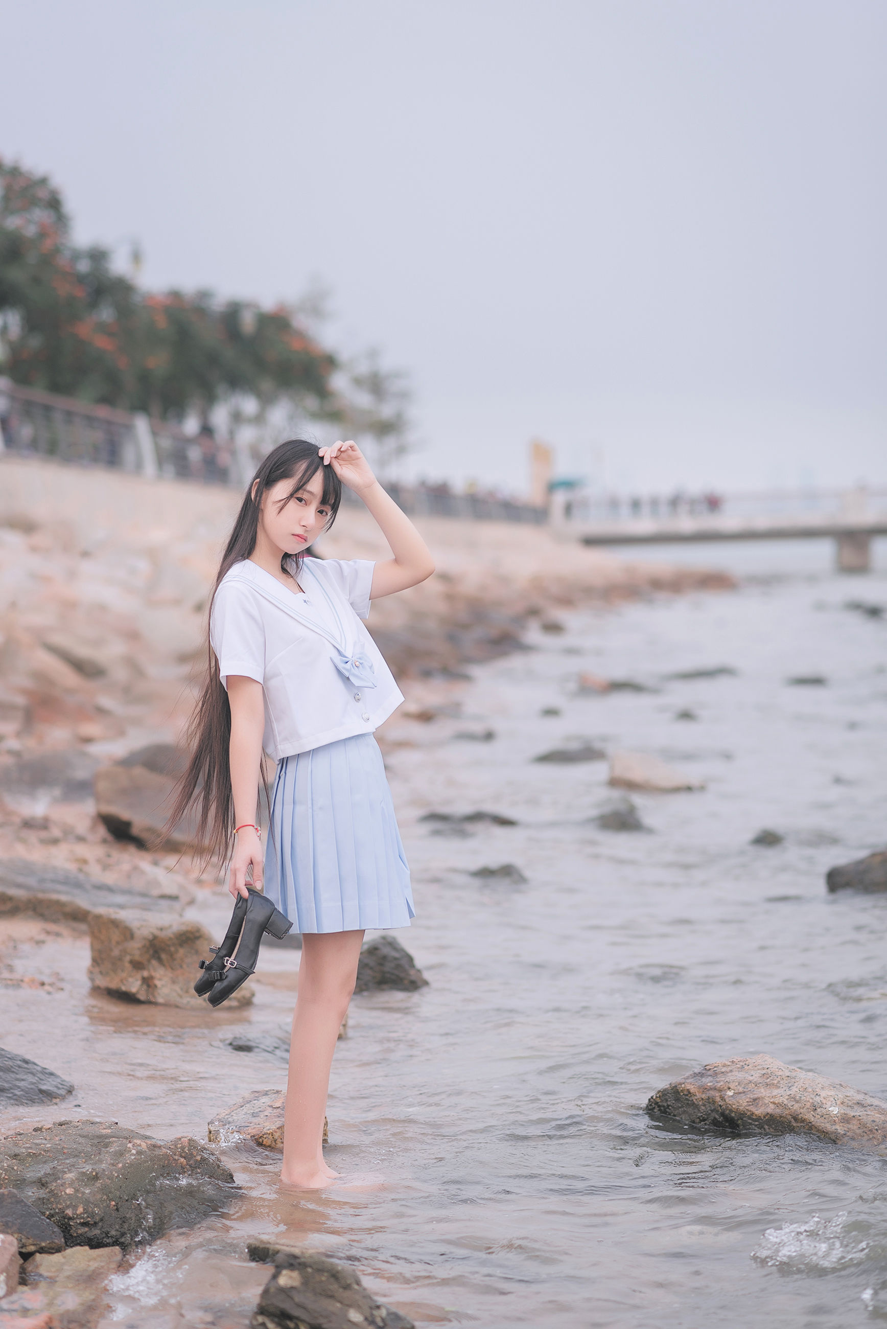 [COS福利] 萌妹子伽马羽落子 - 一起去海边