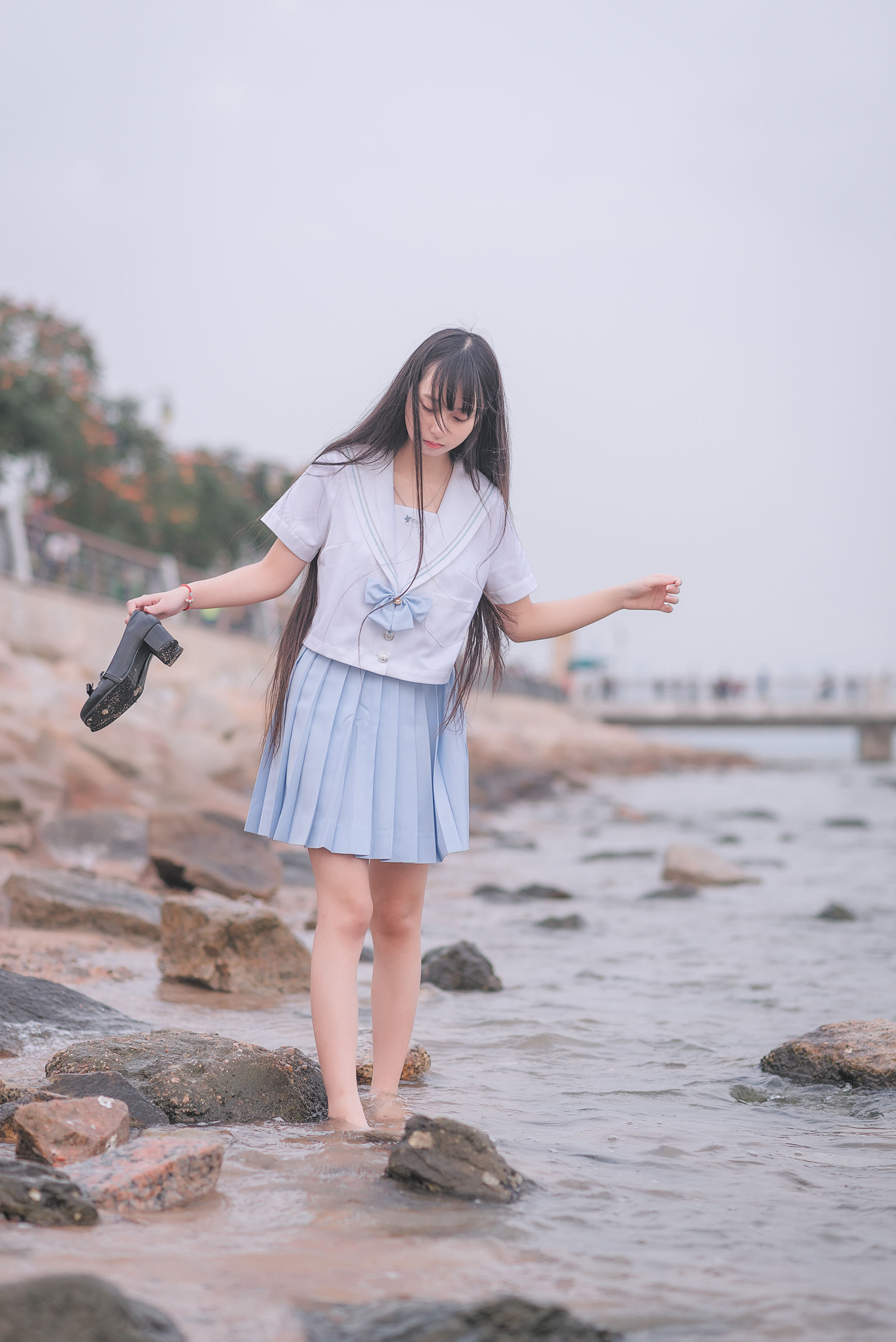[COS福利] 萌妹子伽马羽落子 - 一起去海边