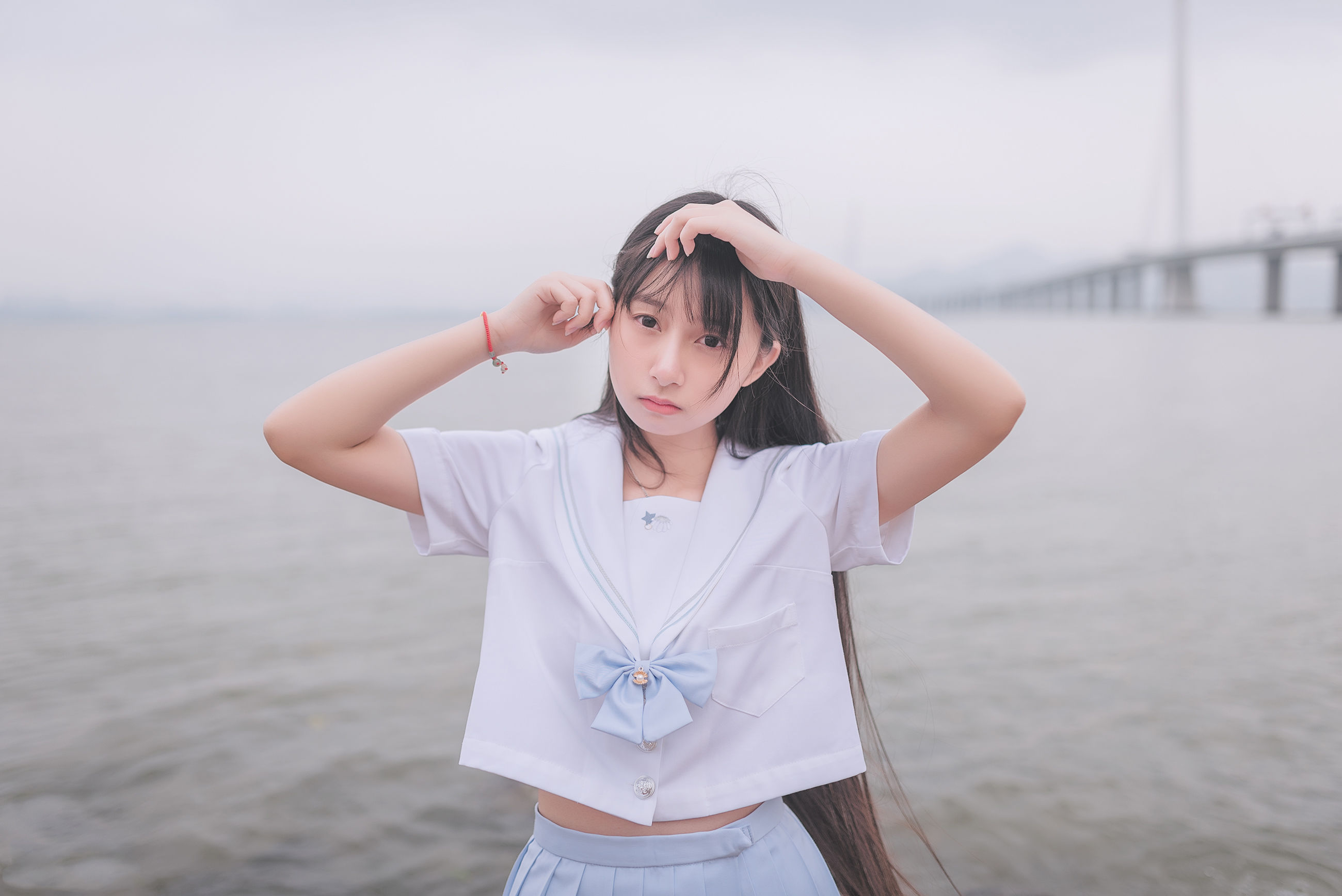 [COS福利] 萌妹子伽马羽落子 - 一起去海边