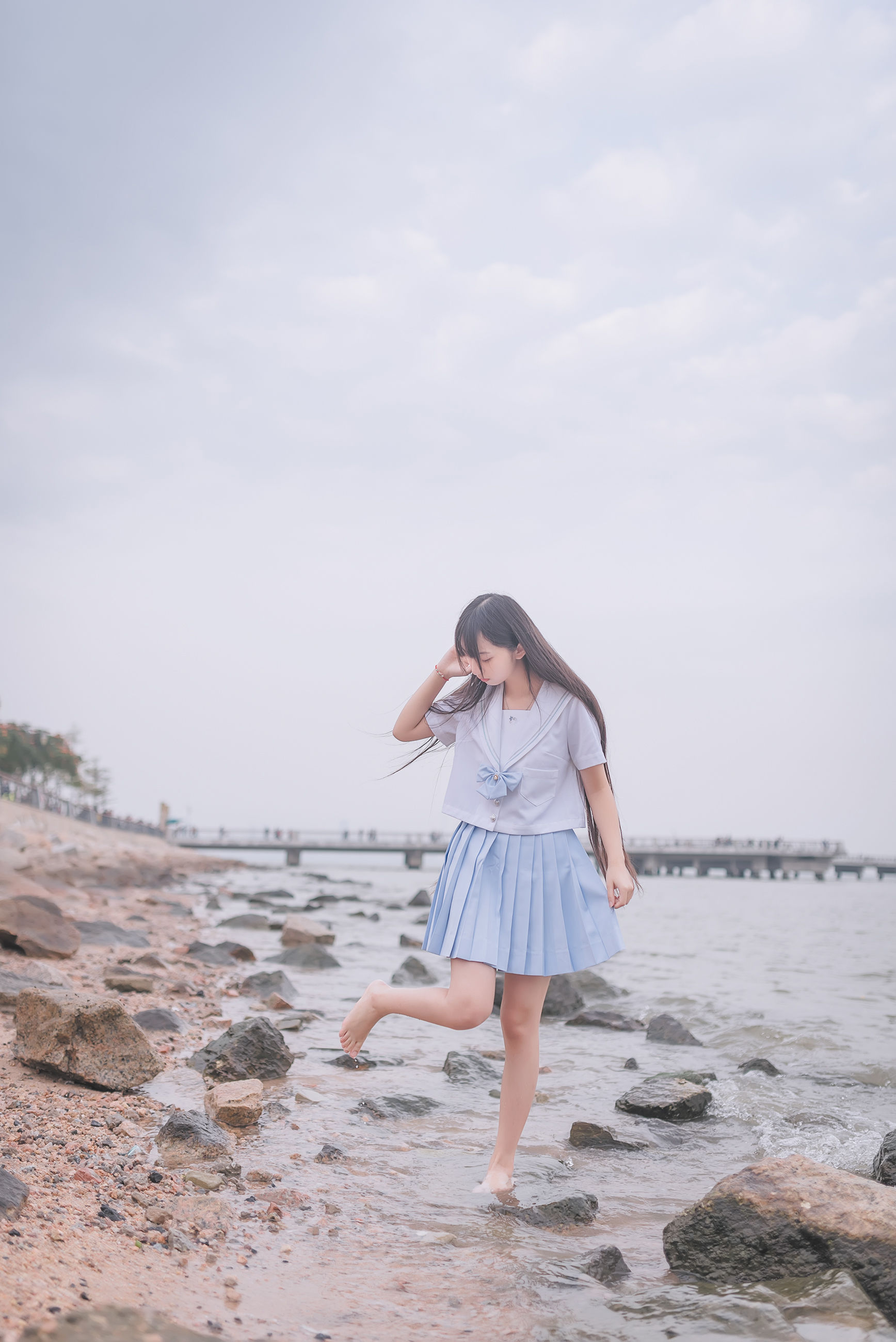 [COS福利] 萌妹子伽马羽落子 - 一起去海边