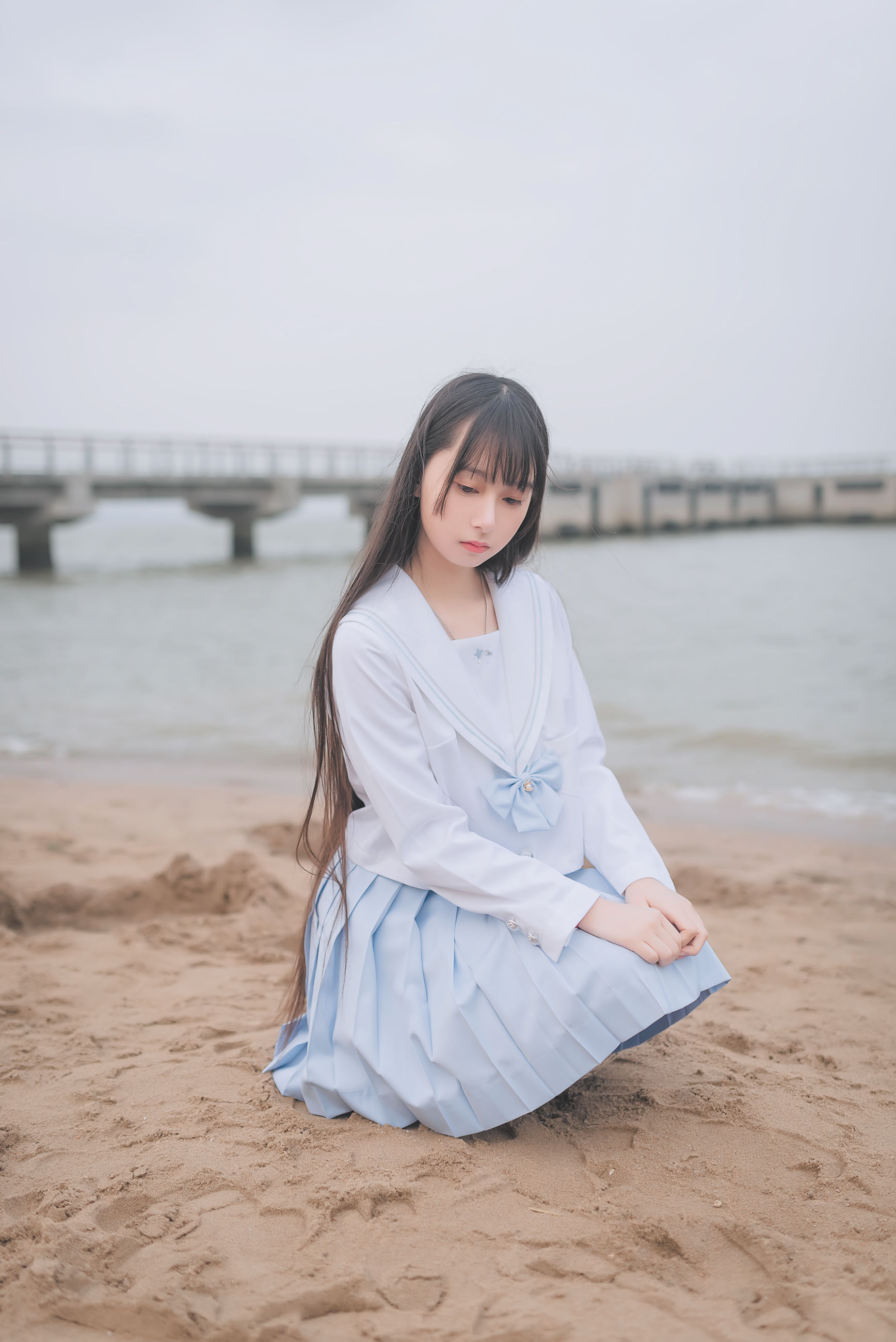 [COS福利] 萌妹子伽马羽落子 - 一起去海边