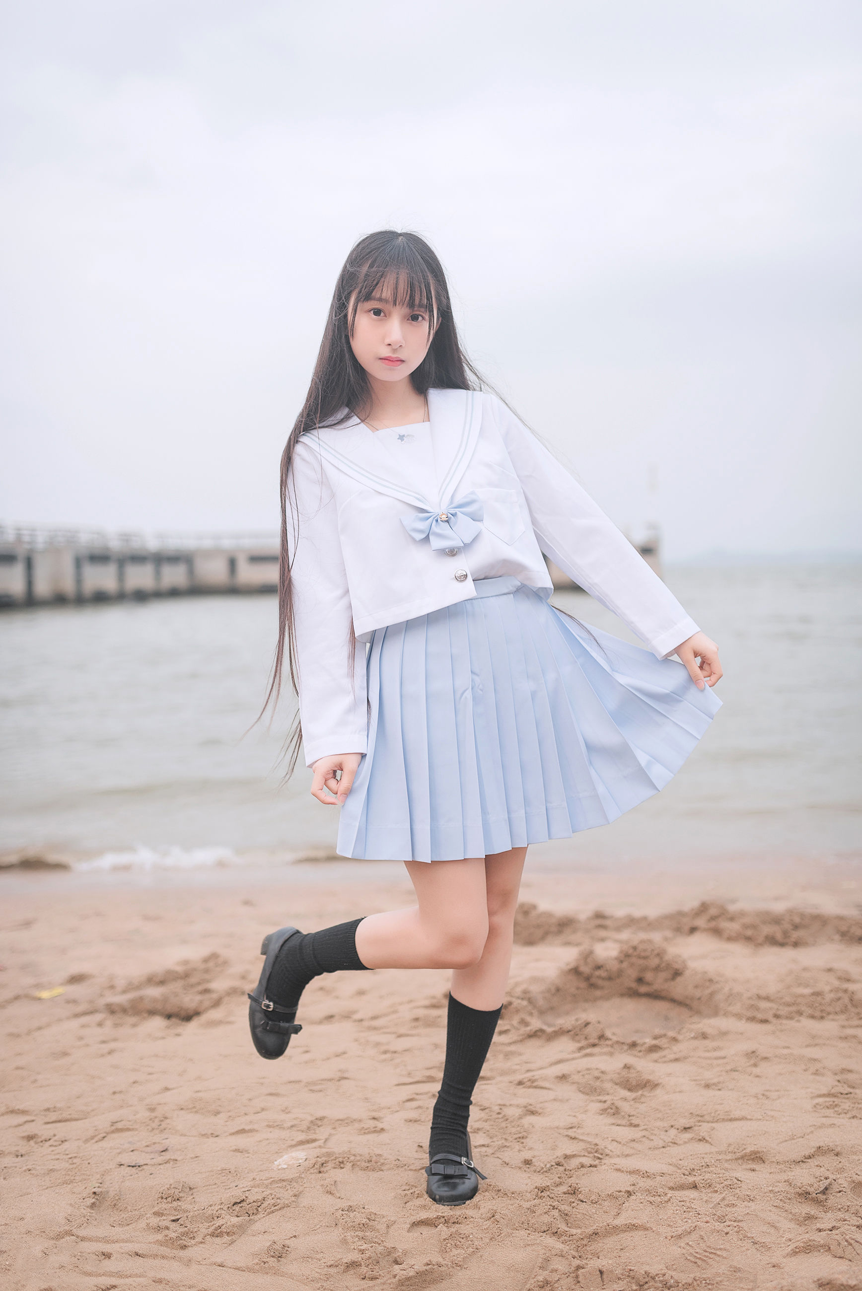 [COS福利] 萌妹子伽马羽落子 - 一起去海边