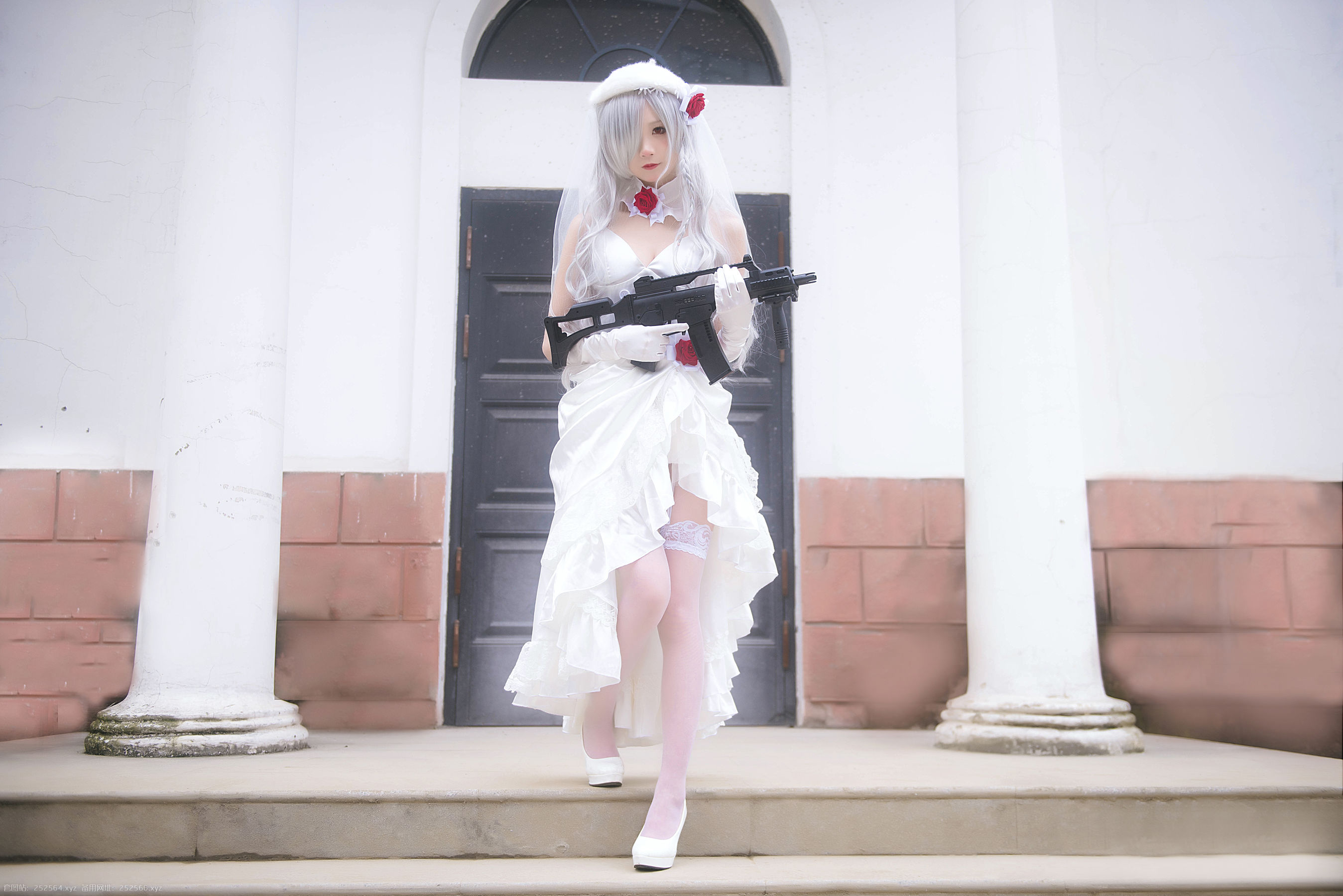 [COS福利] 清纯少女五更百鬼 - 婚纱