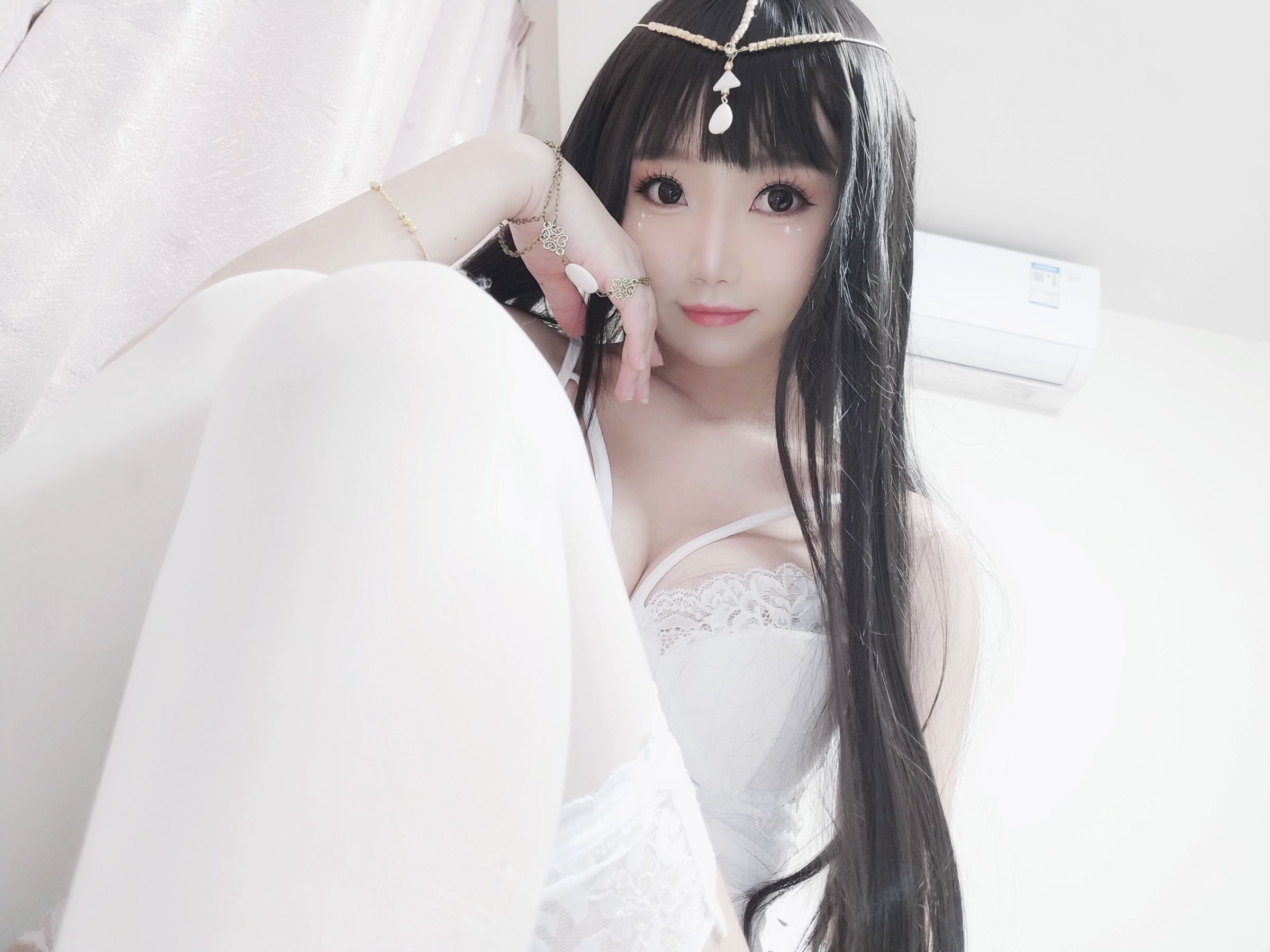[COS福利] 白嫩美少女鬼畜瑶 - 白色埃及瑶