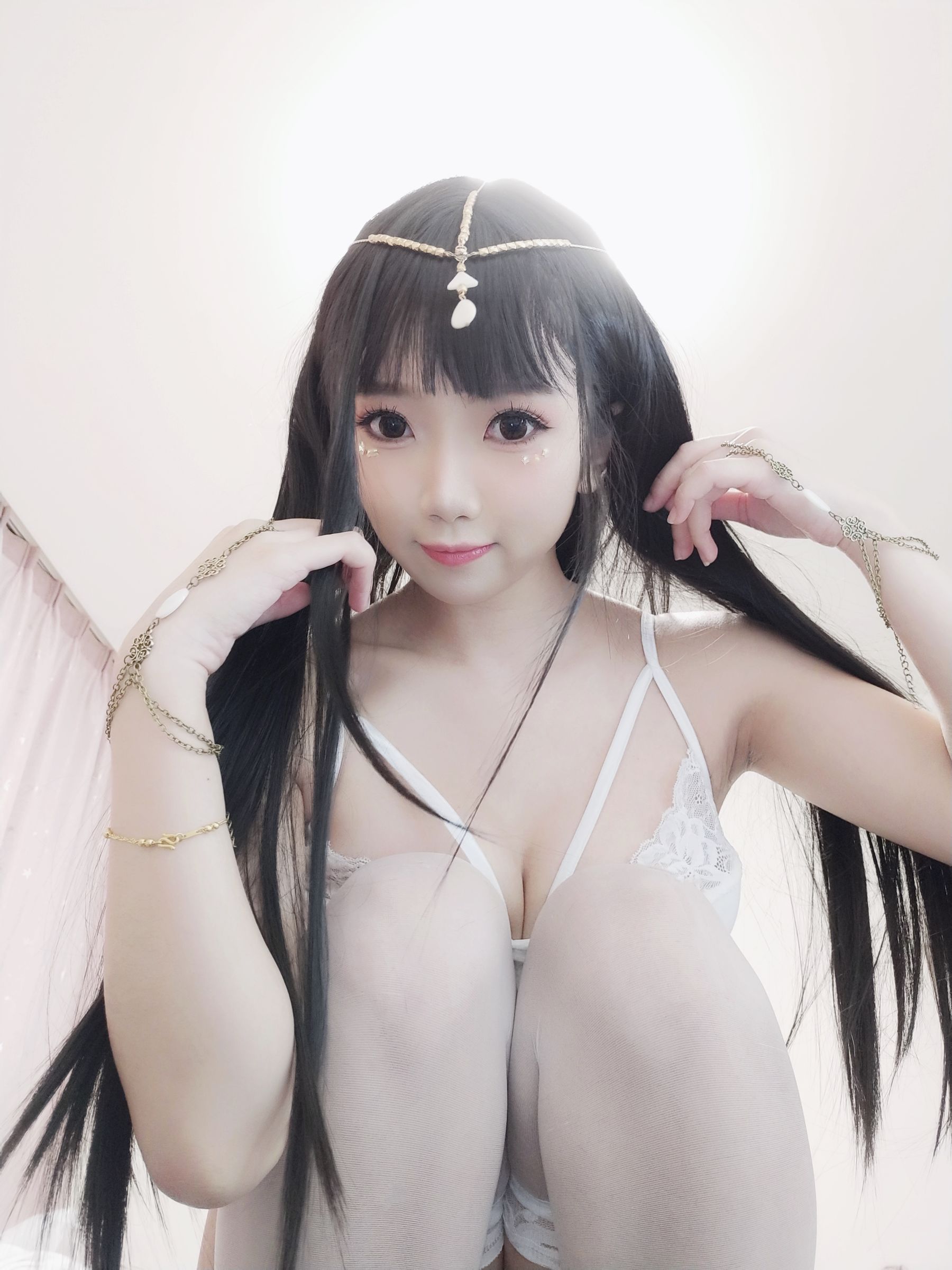 [COS福利] 白嫩美少女鬼畜瑶 - 白色埃及瑶