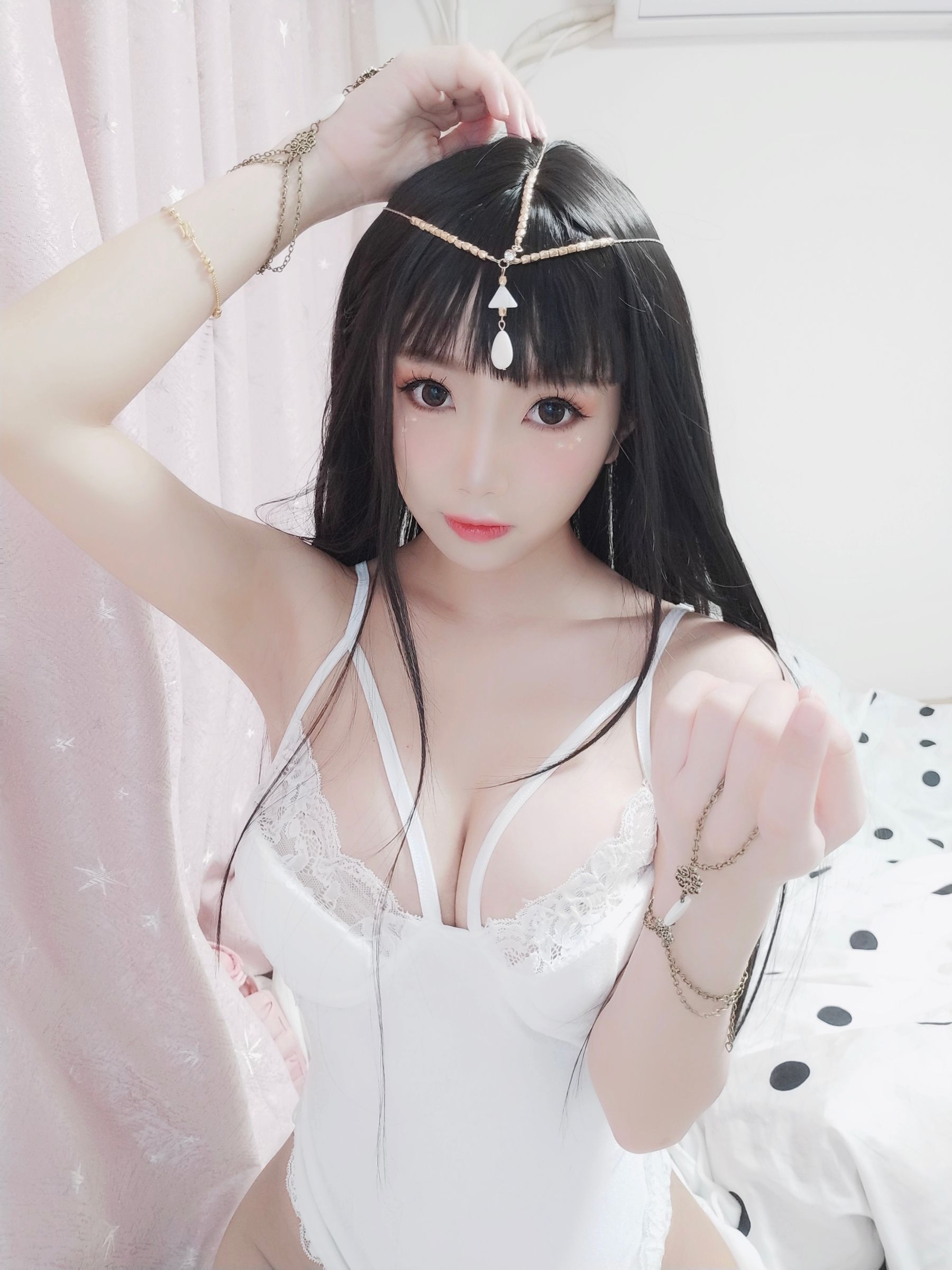 [COS福利] 白嫩美少女鬼畜瑶 - 白色埃及瑶