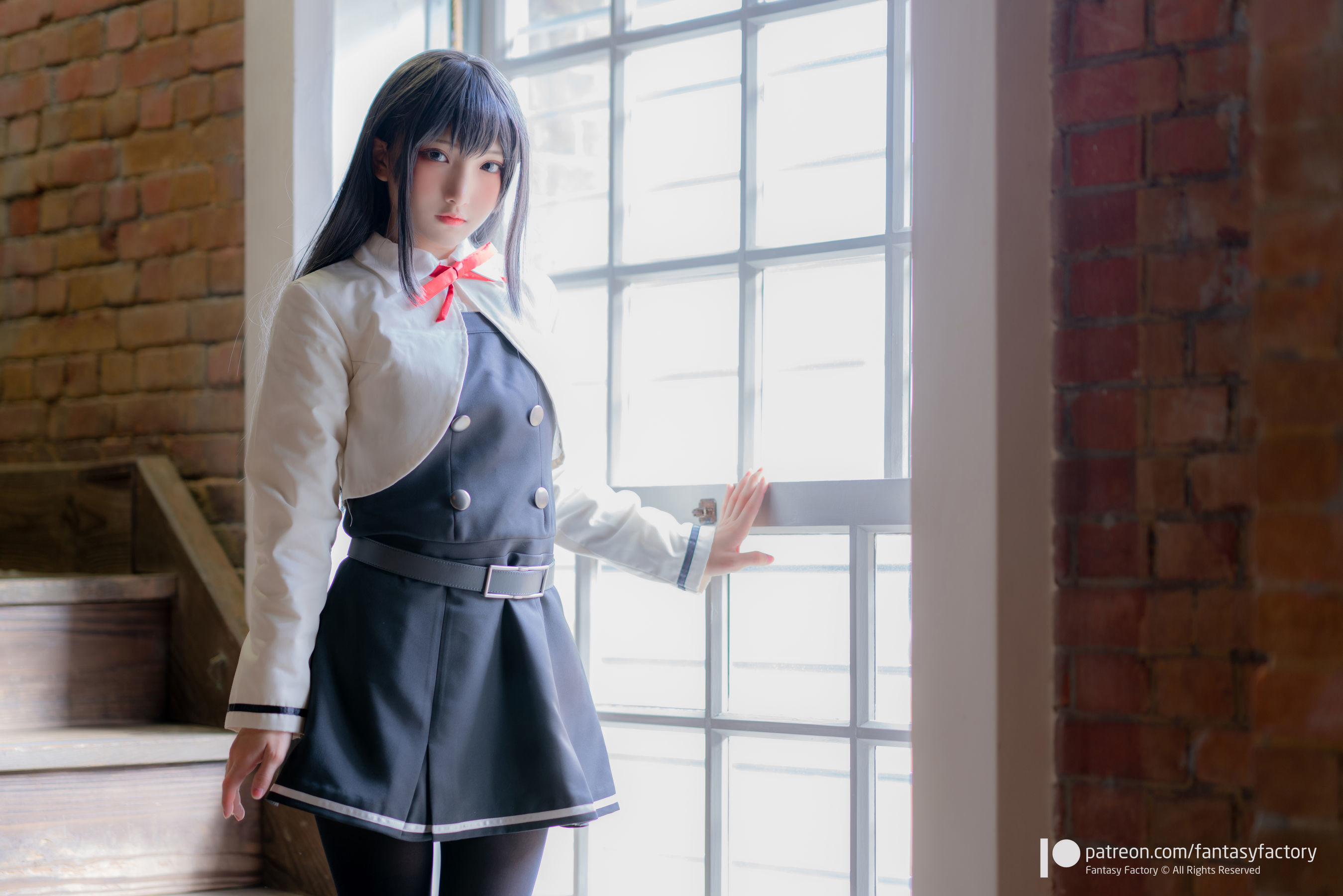 [COS福利] 小丁Cosplay 2020.01 [Fantasy Factory] 黑丝 和服 JK
