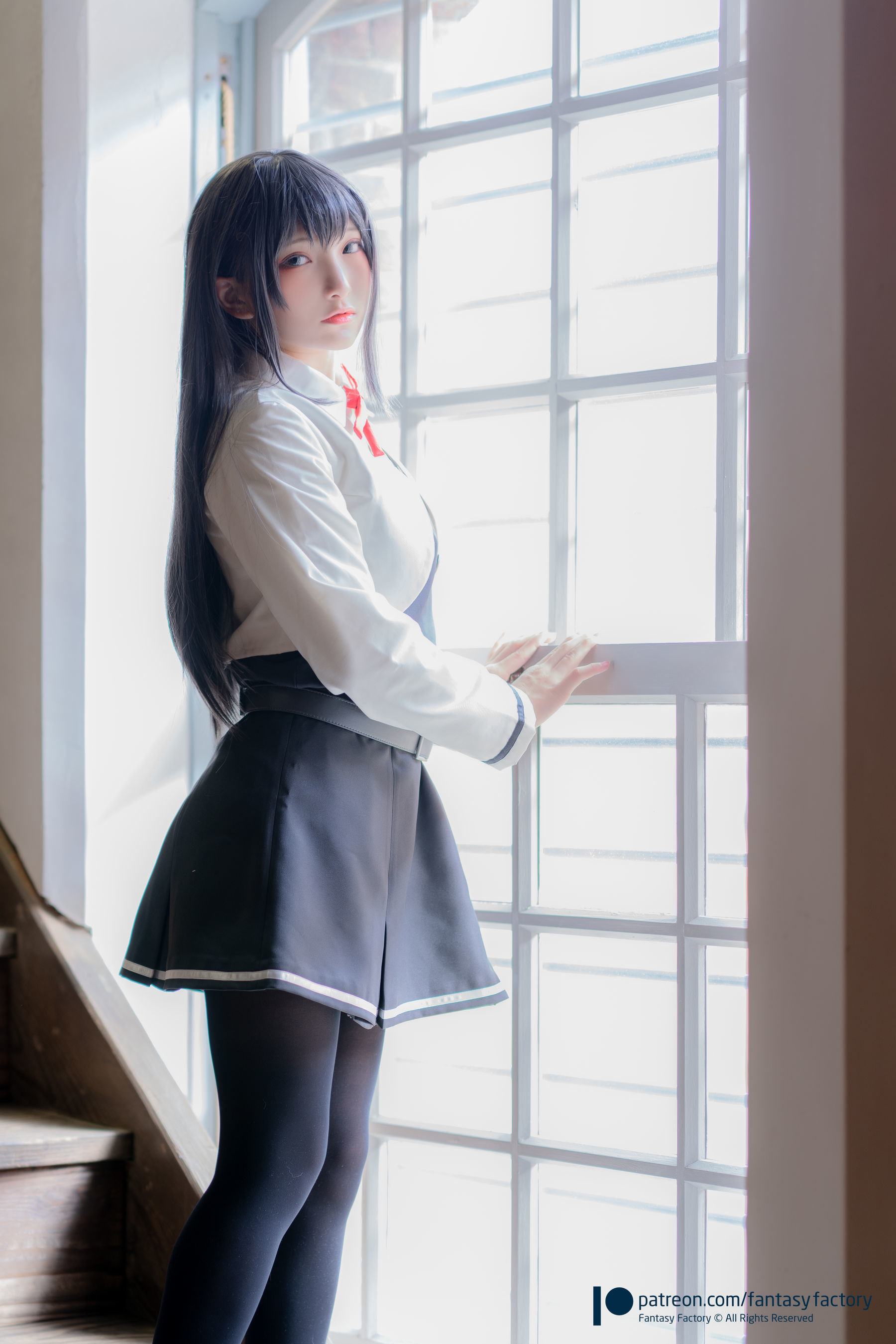 [COS福利] 小丁Cosplay 2020.01 [Fantasy Factory] 黑丝 和服 JK