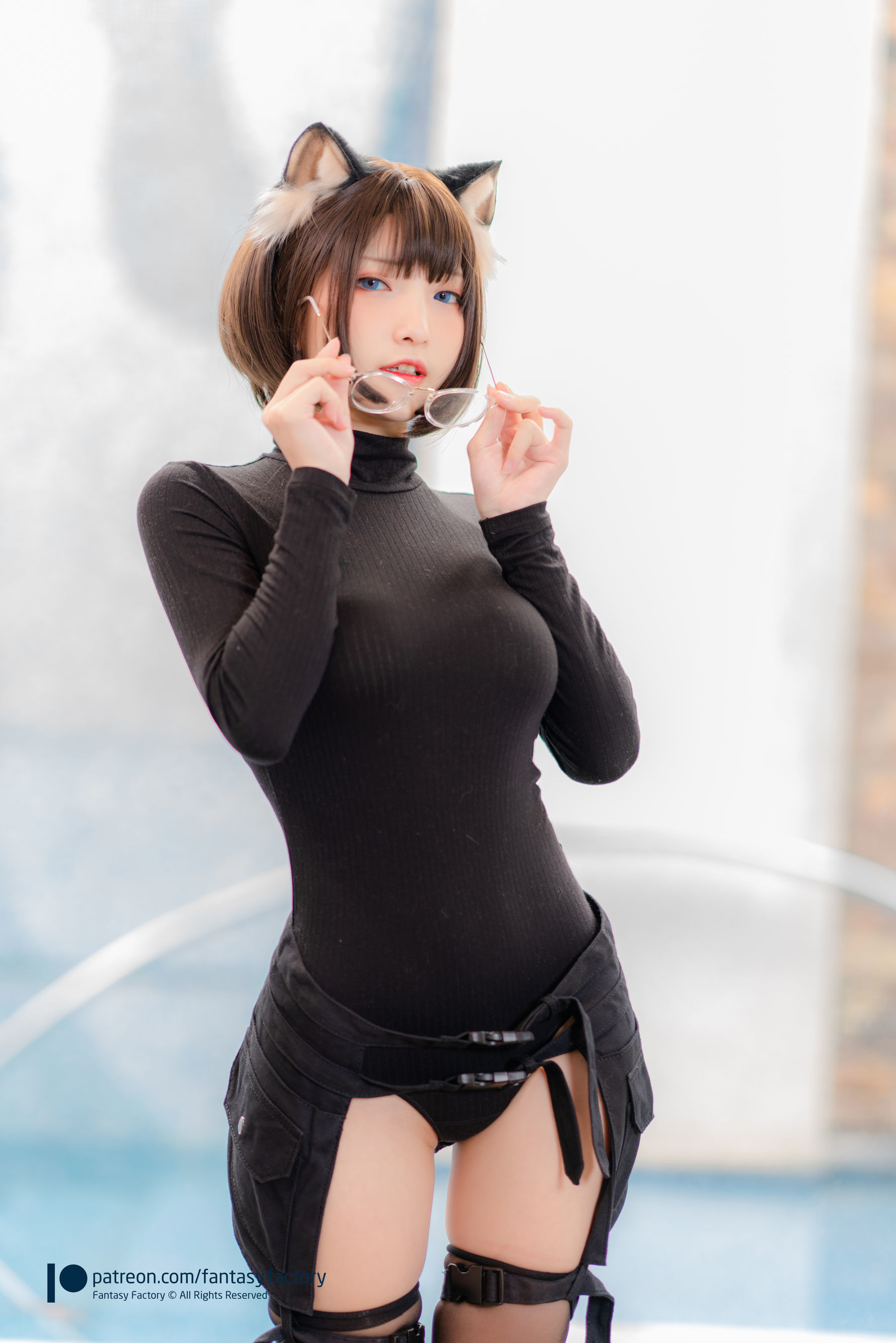 [COS福利] 小丁Cosplay 2020.01 [Fantasy Factory] 黑丝 和服 JK