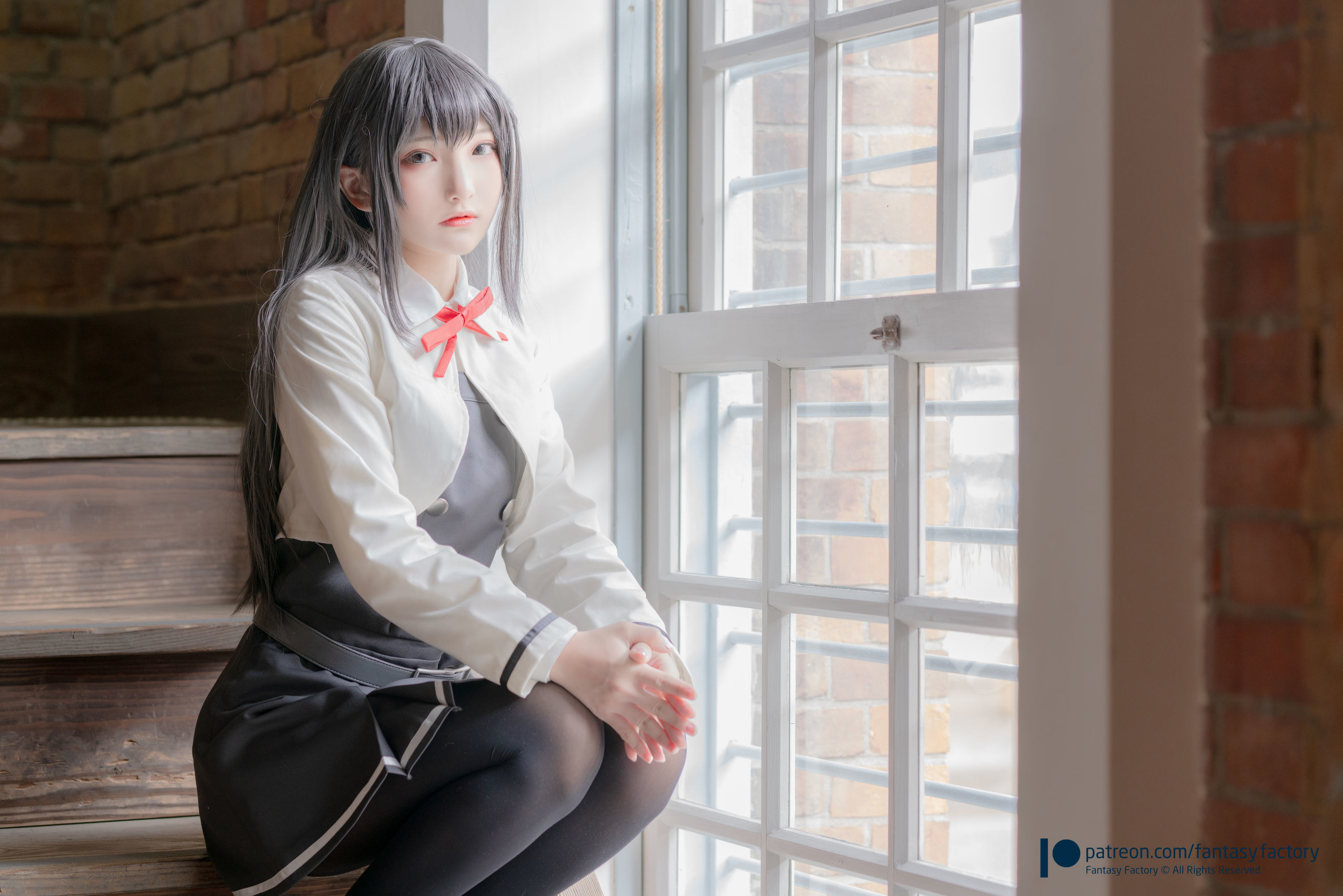 [COS福利] 小丁Cosplay 2020.01 [Fantasy Factory] 黑丝 和服 JK
