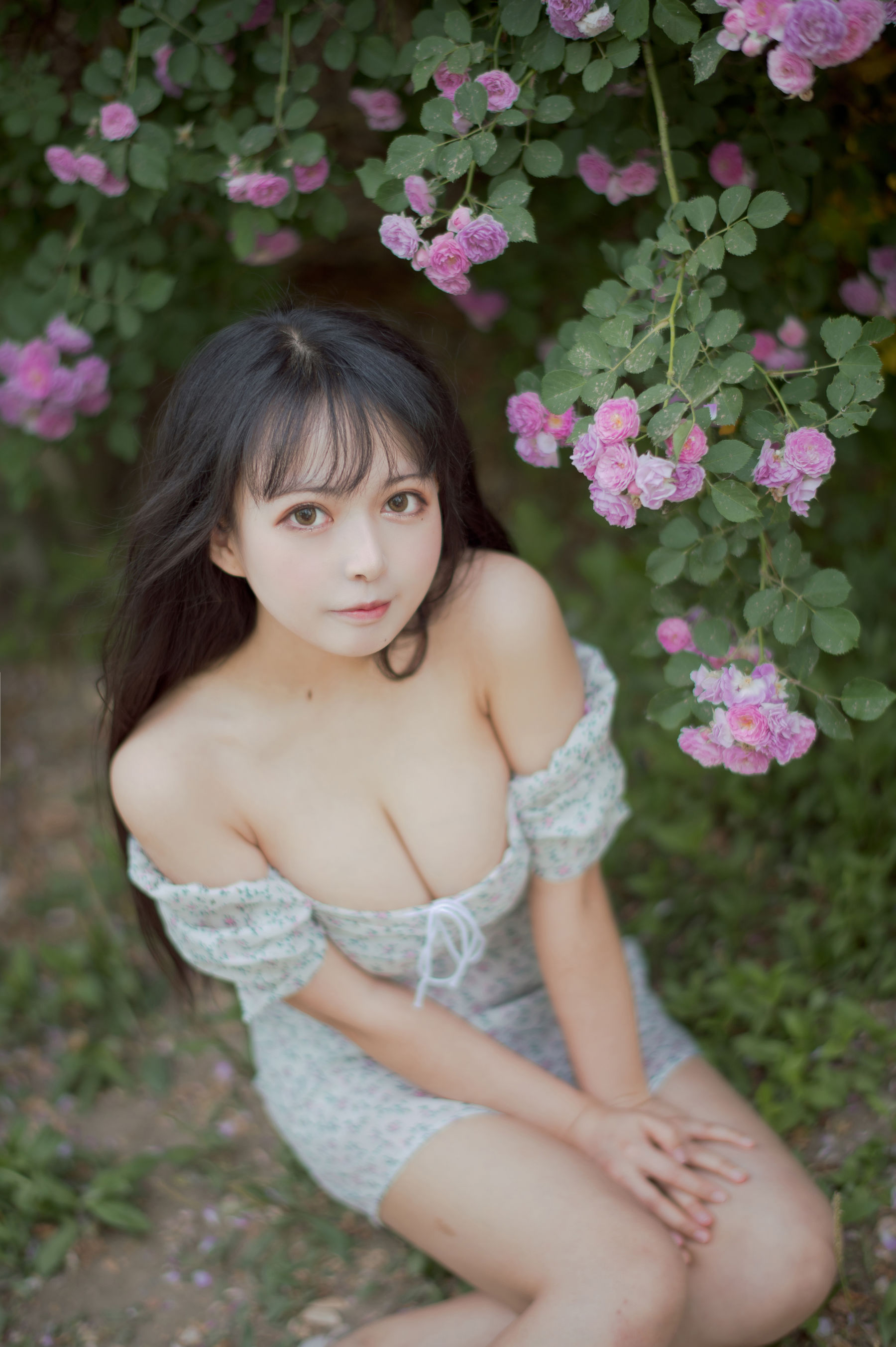 [COS福利] 大眼萌妹黑猫猫OvO - 蔷薇2
